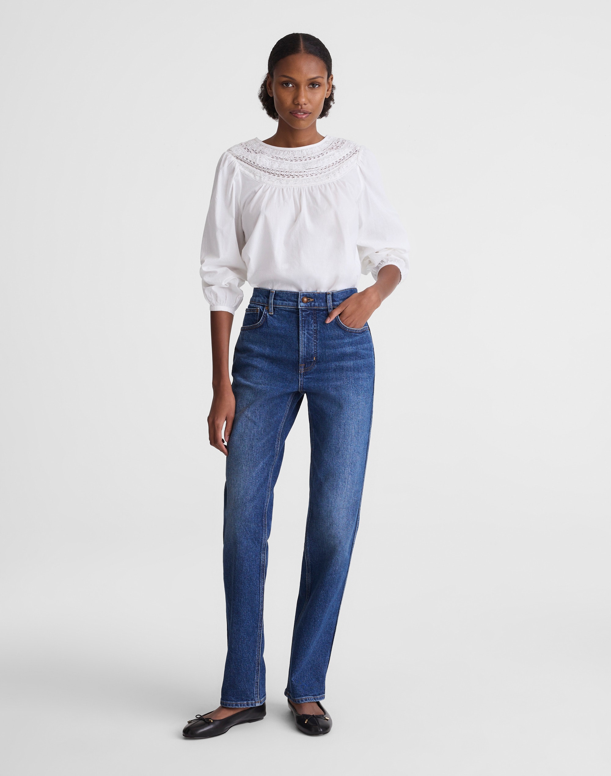 Circular Longline Straight Jean