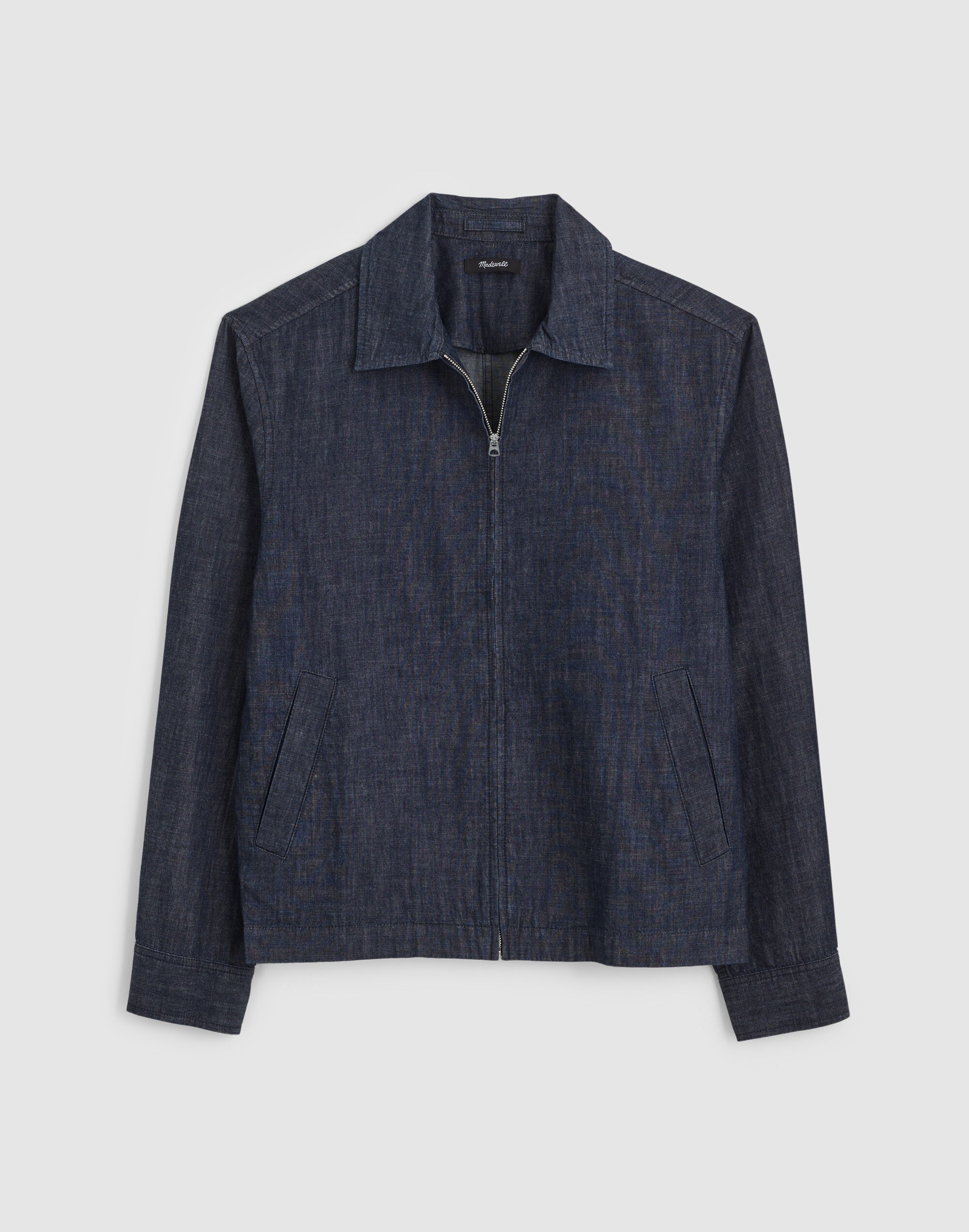 Zip-Front Jacket in Denim