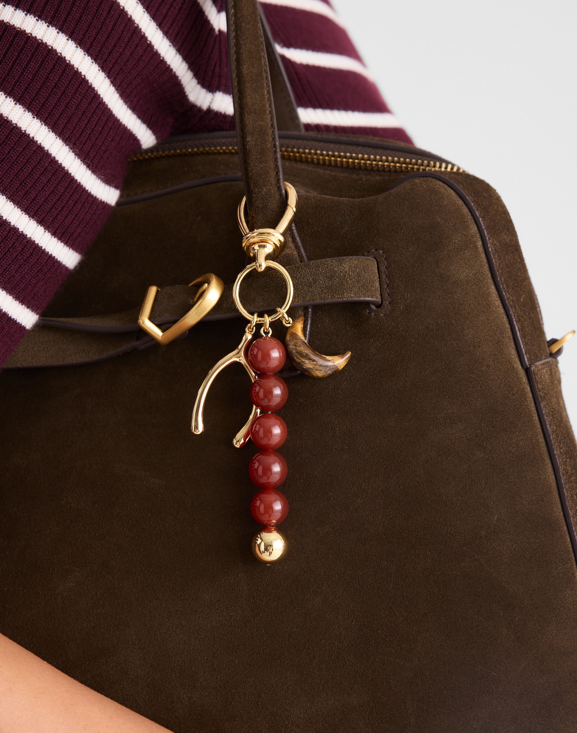 Wishbone Cluster Bag Charm