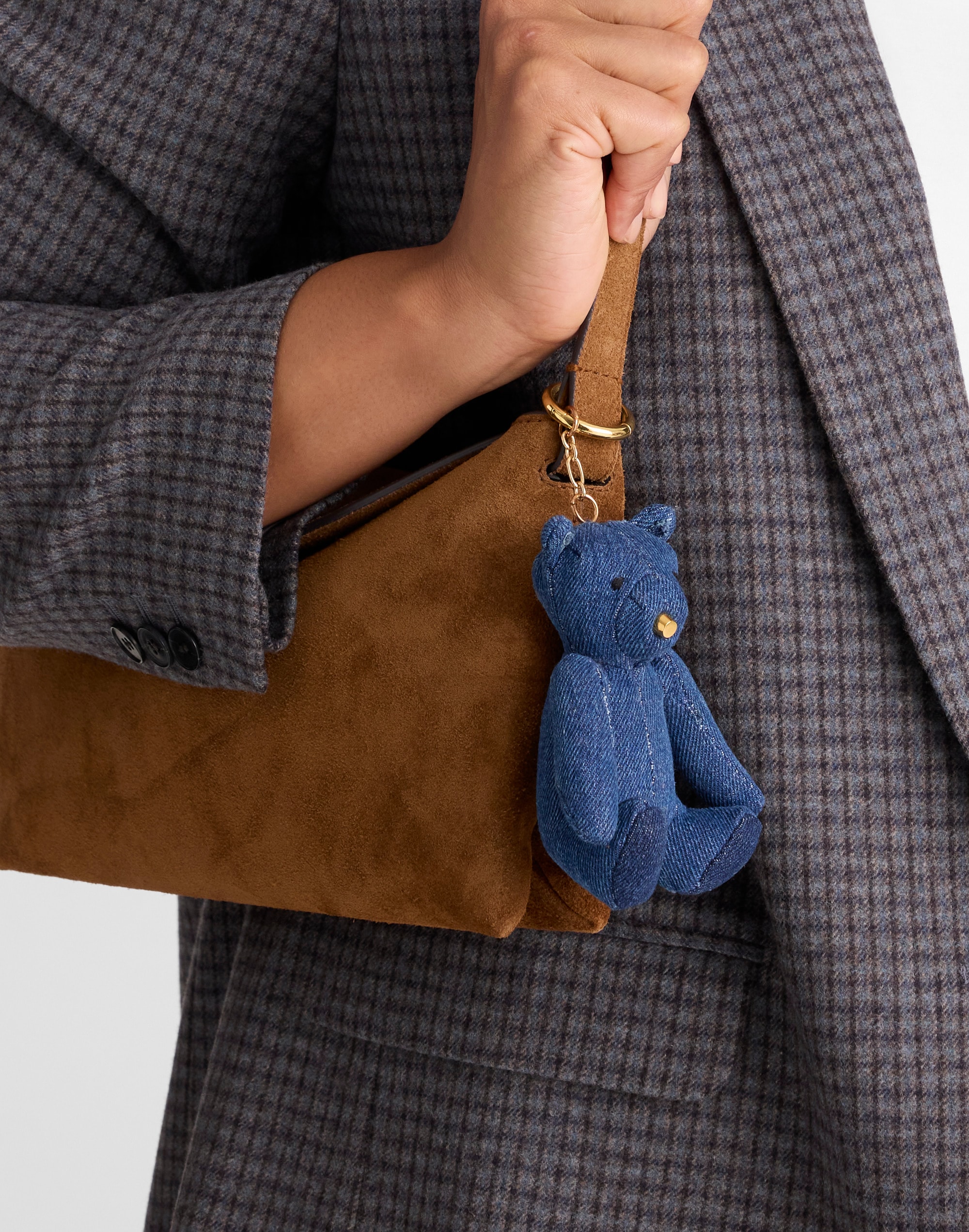 Denim Bear Bag Charm