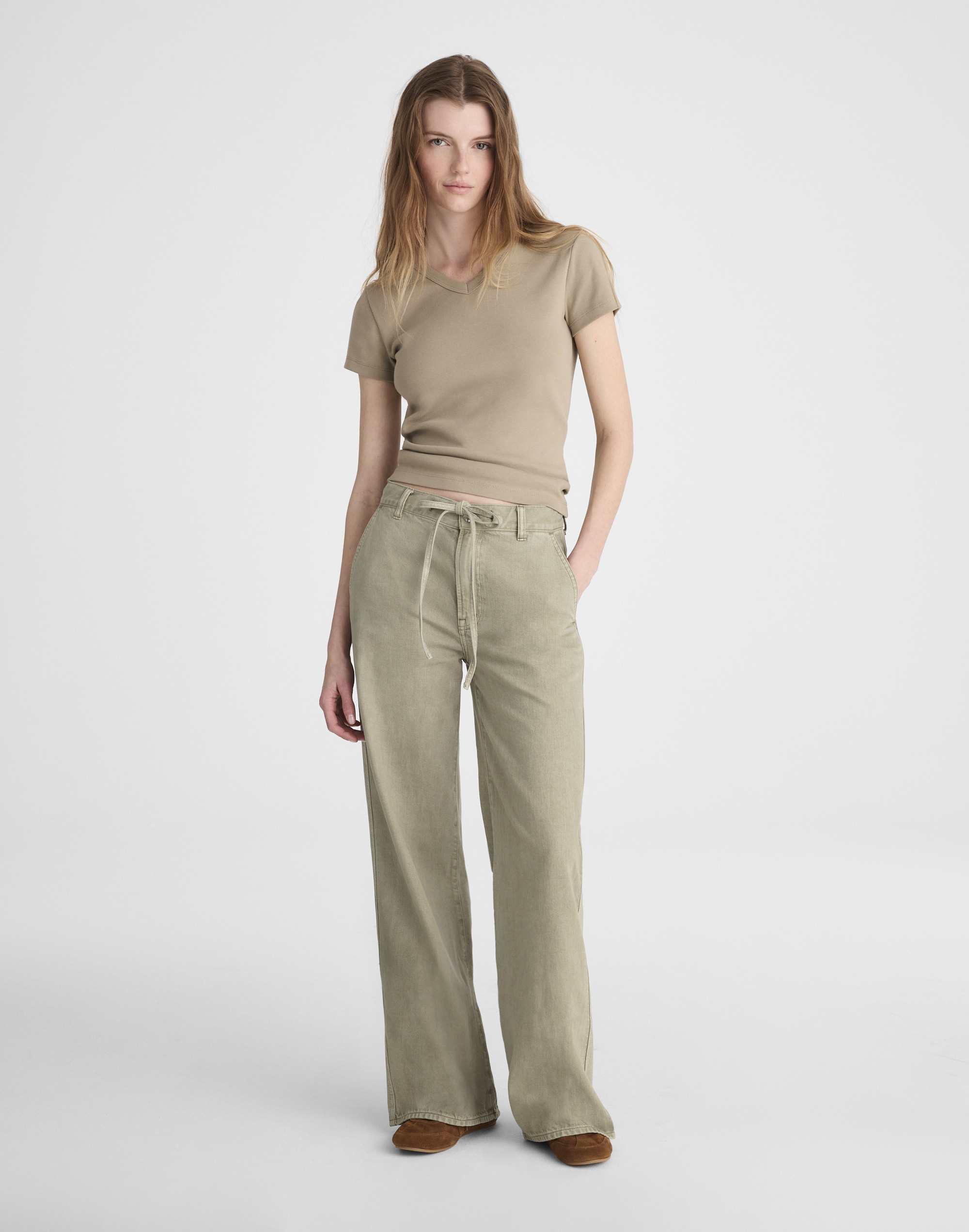 Madewell The Ultimate Wide-leg Pant In Brown