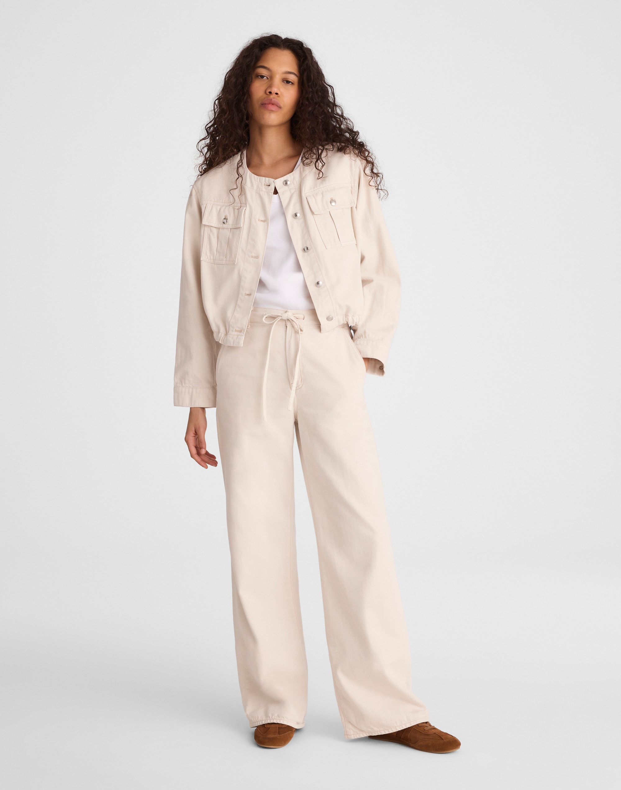 Madewell The Ultimate Wide-leg Pant In Neutral