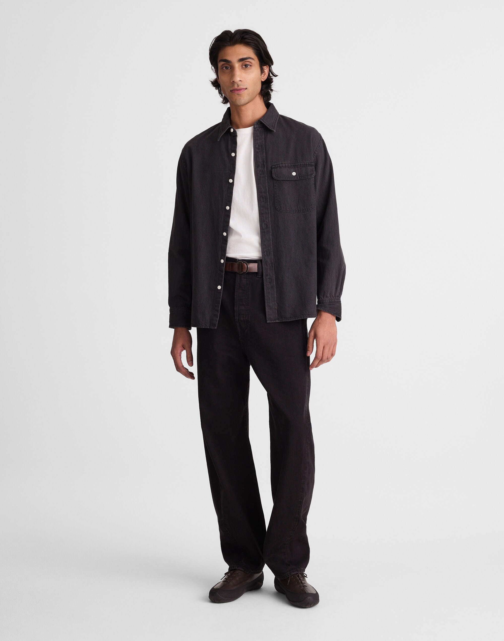 Single-Pocket Shirt in SoftFade Denim