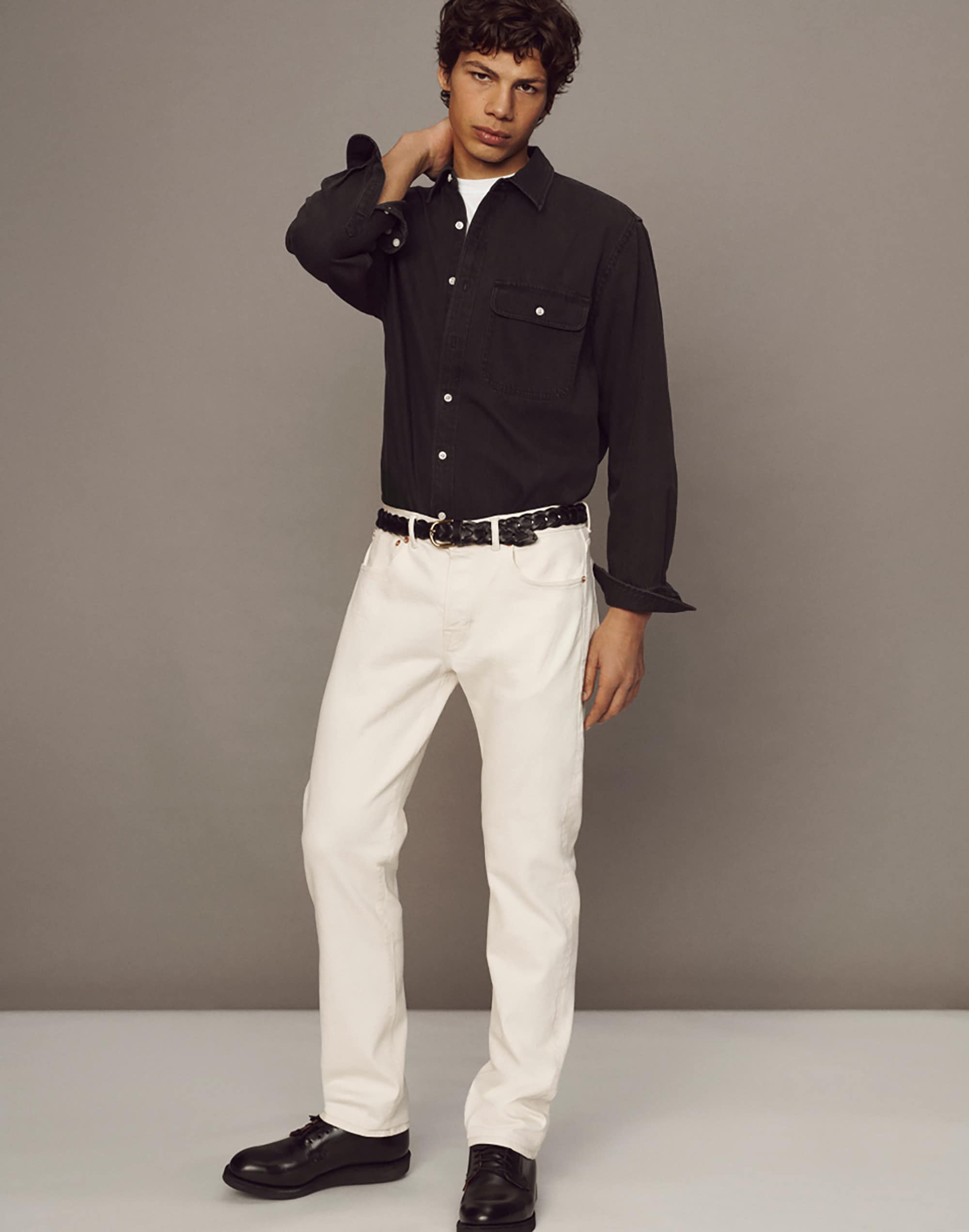Single-Pocket Shirt in SoftFade Denim