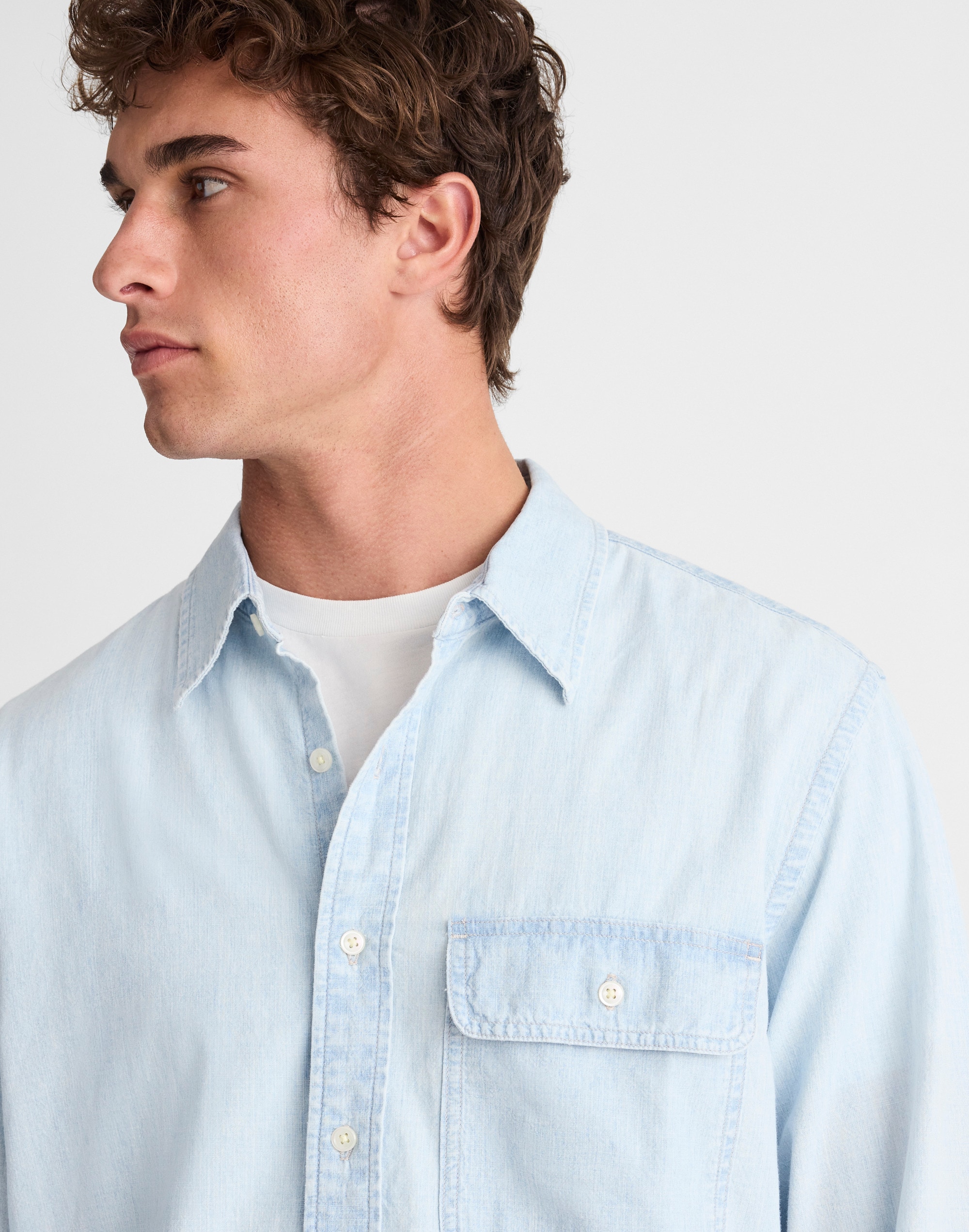 Work Shirt in Japanese Chambray