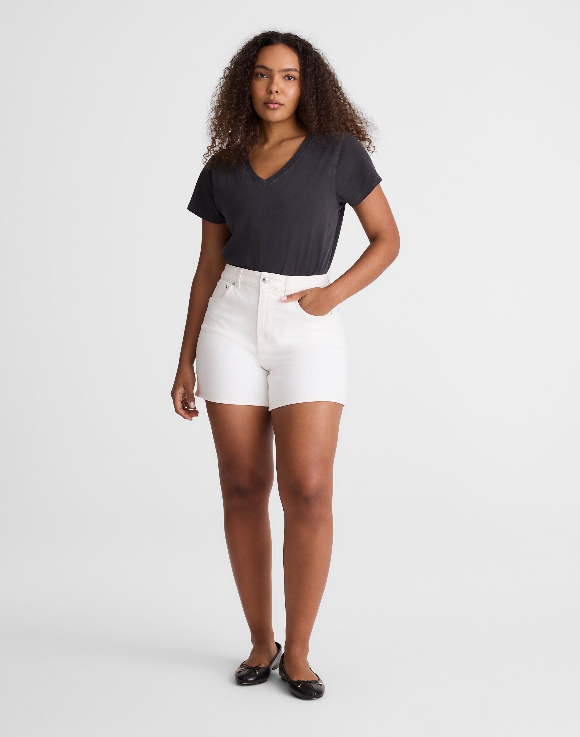 The Curvy Perfect Vintage Mid-Length Jean Short