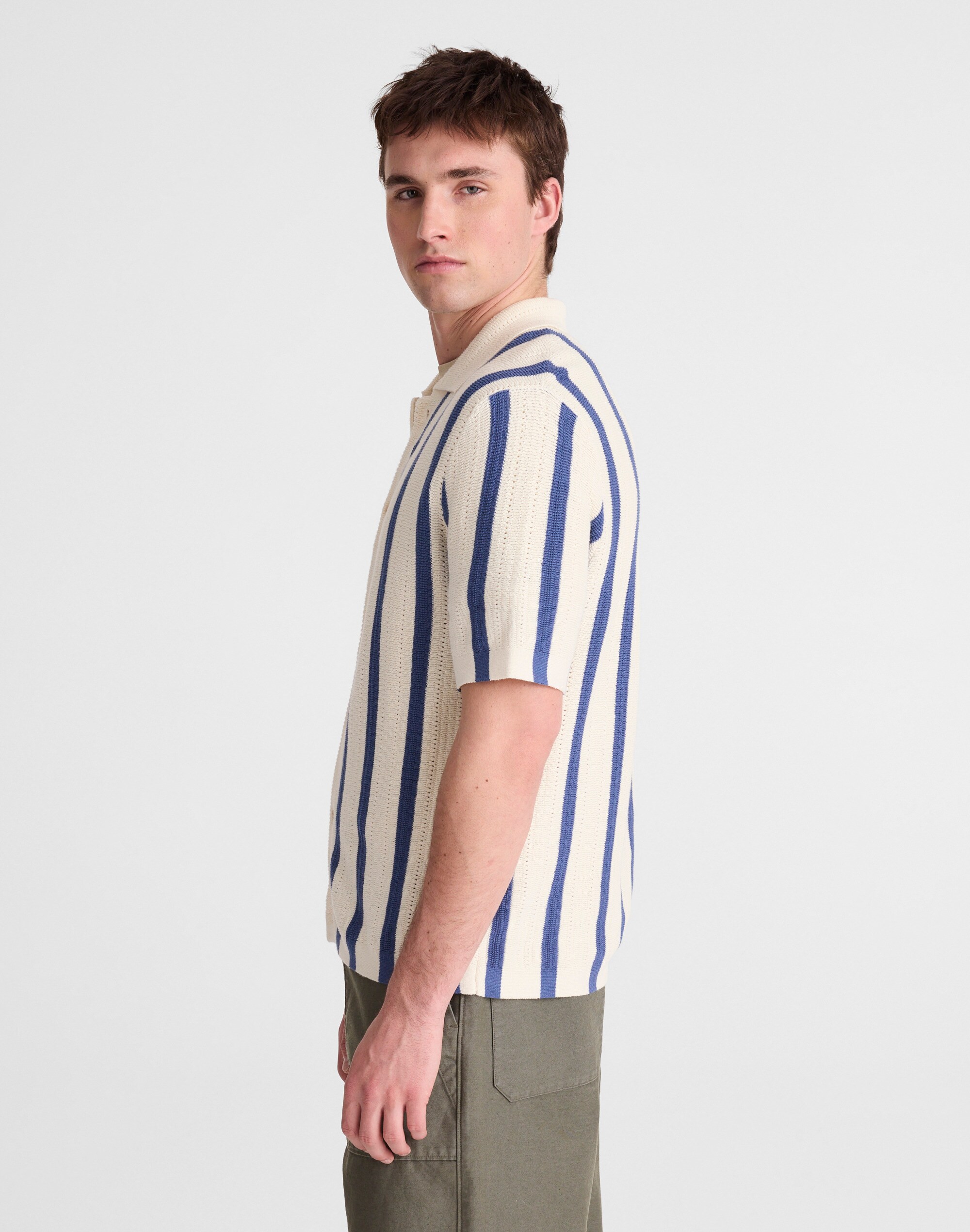 Button-Up Sweater Polo in Everyday Cotton