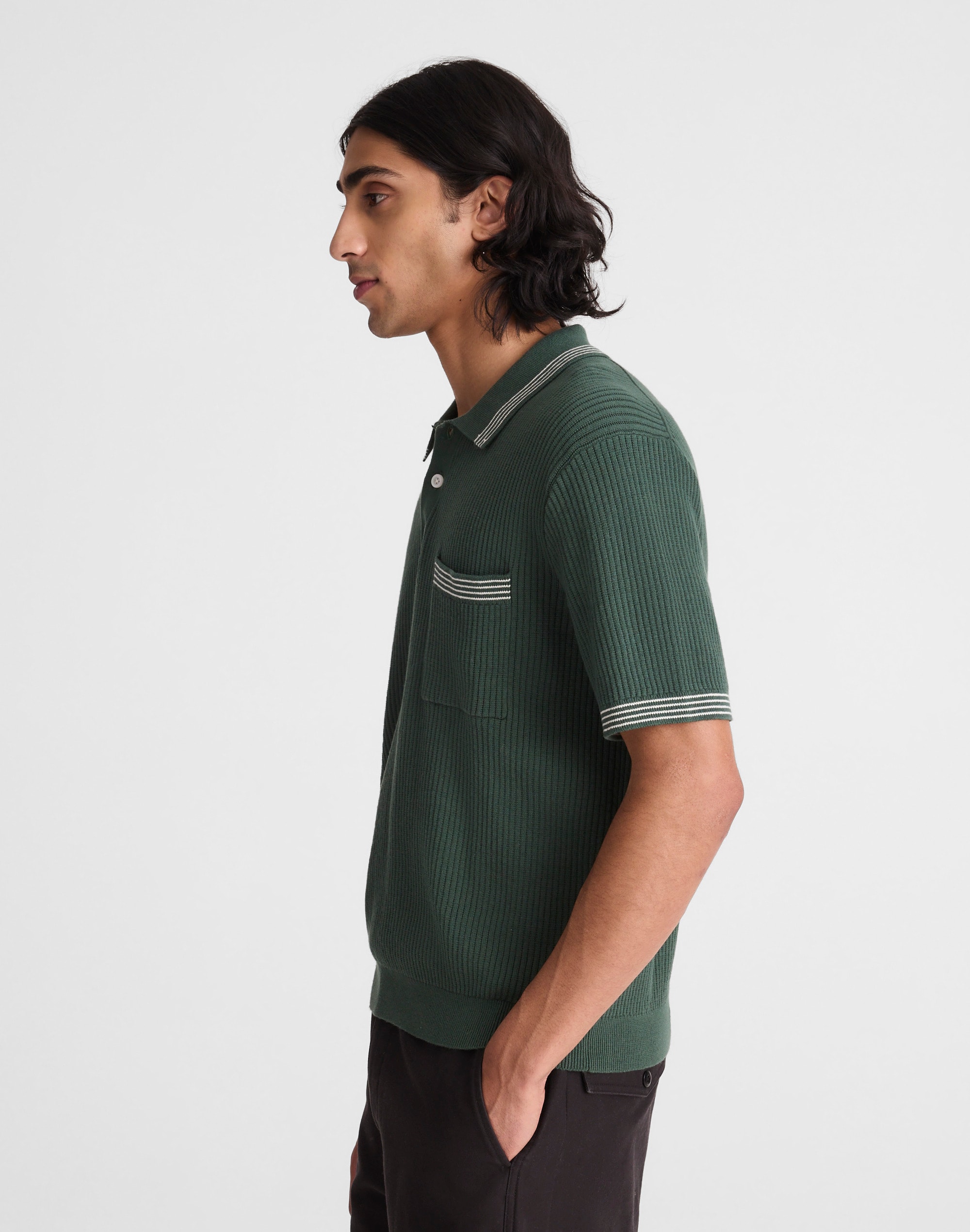 Tipped Sweater Polo