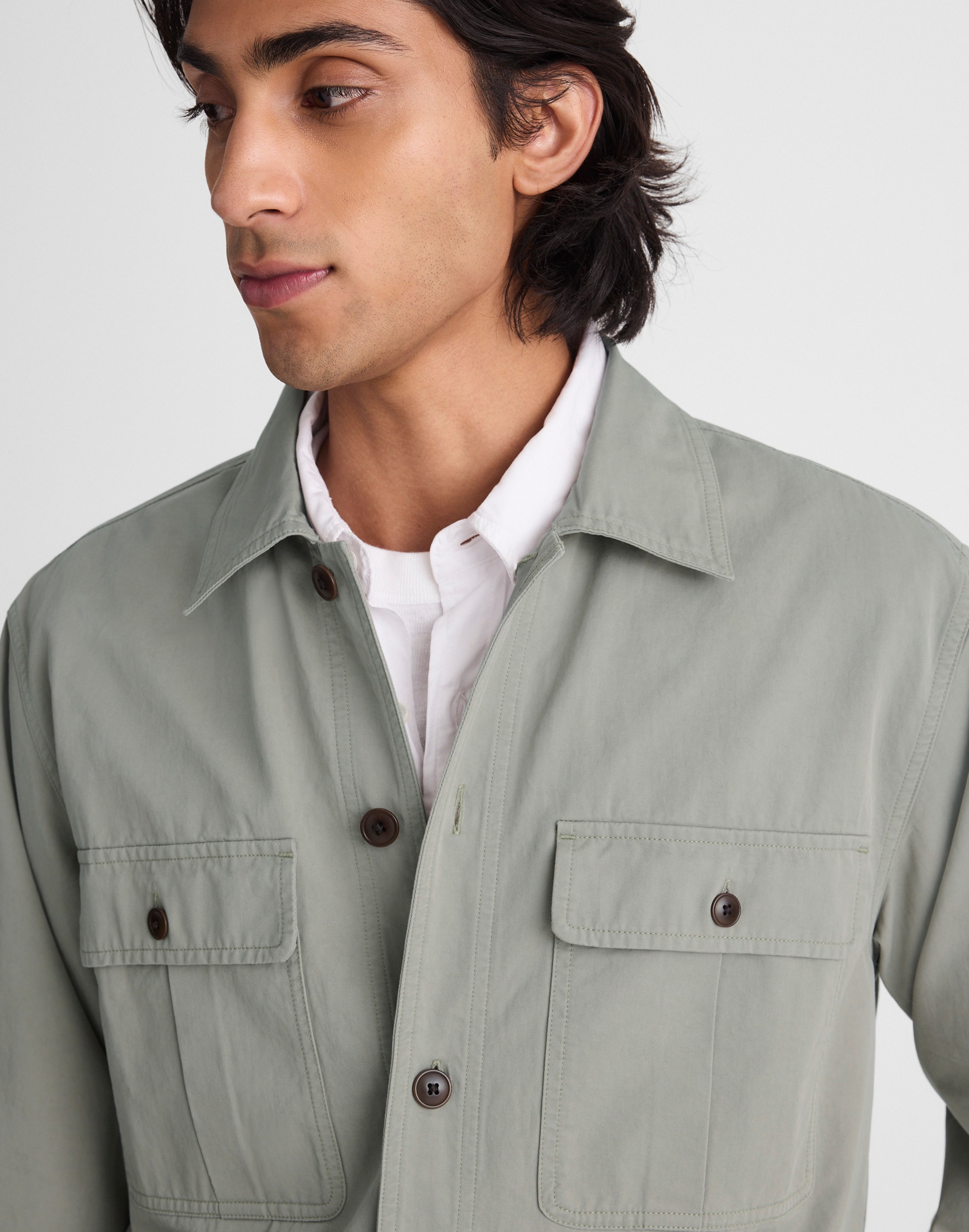 Overshirt in Uniform Twill