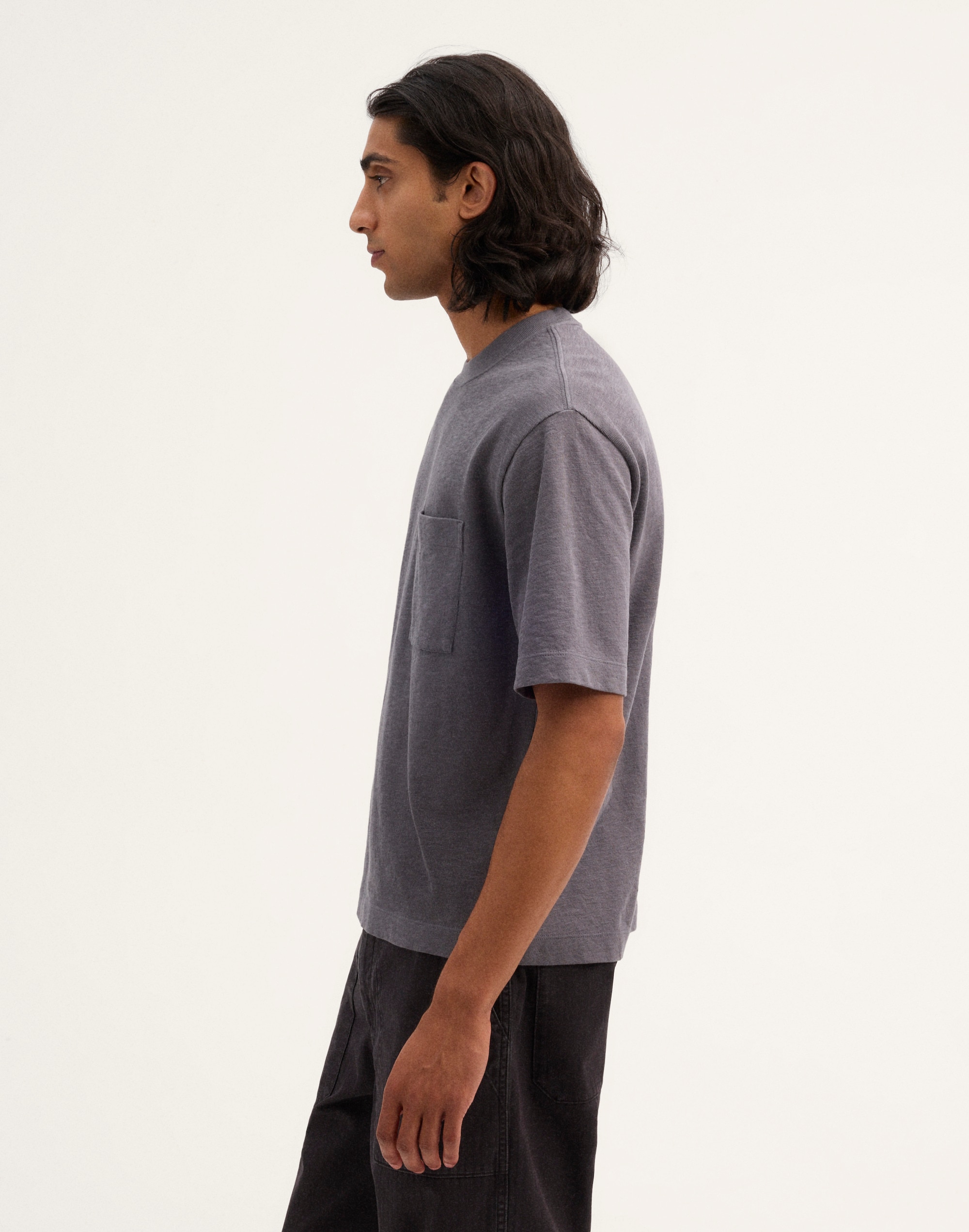 Boxy Pocket Tee in Weekend Slub
