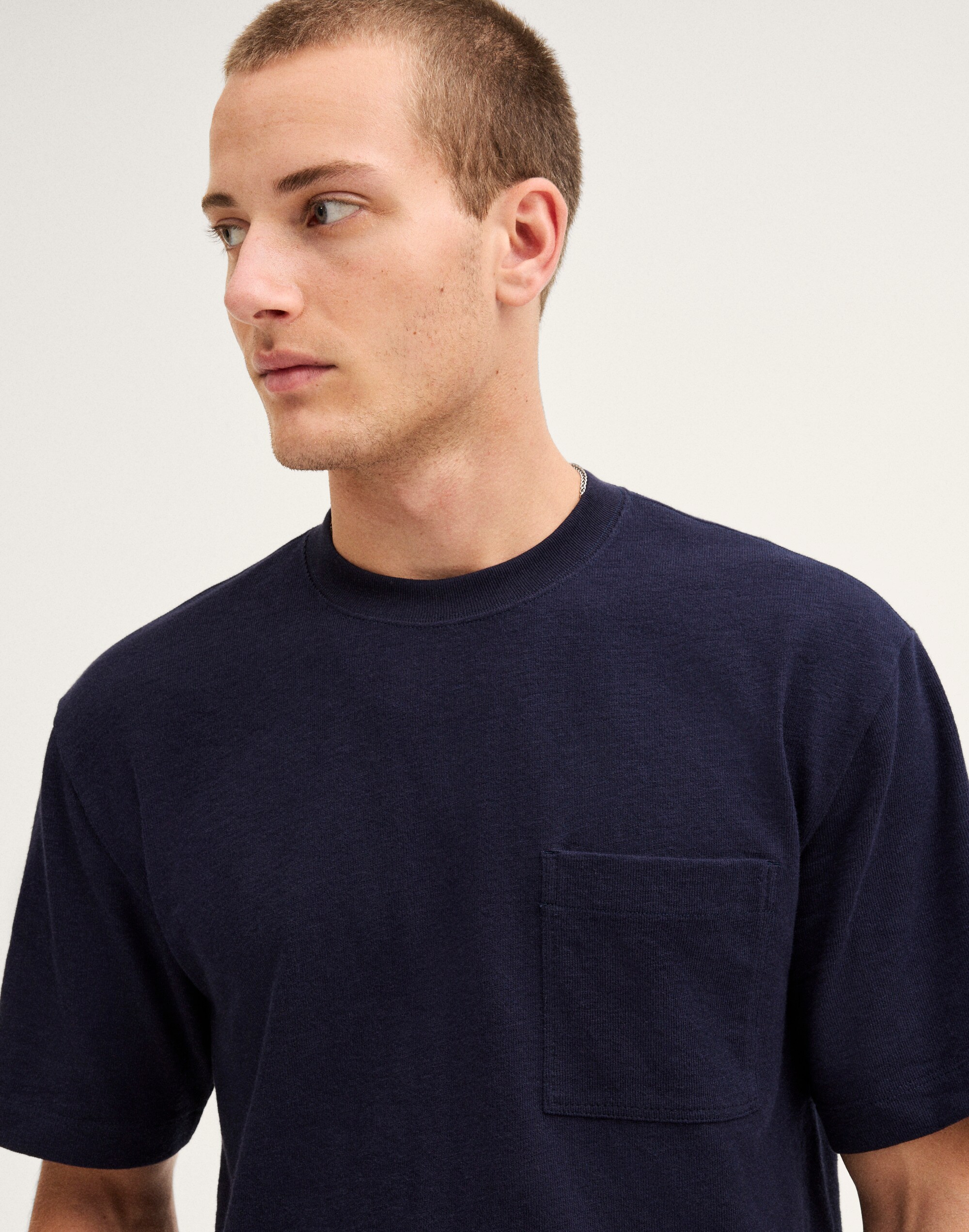 Boxy Pocket Tee in Weekend Slub