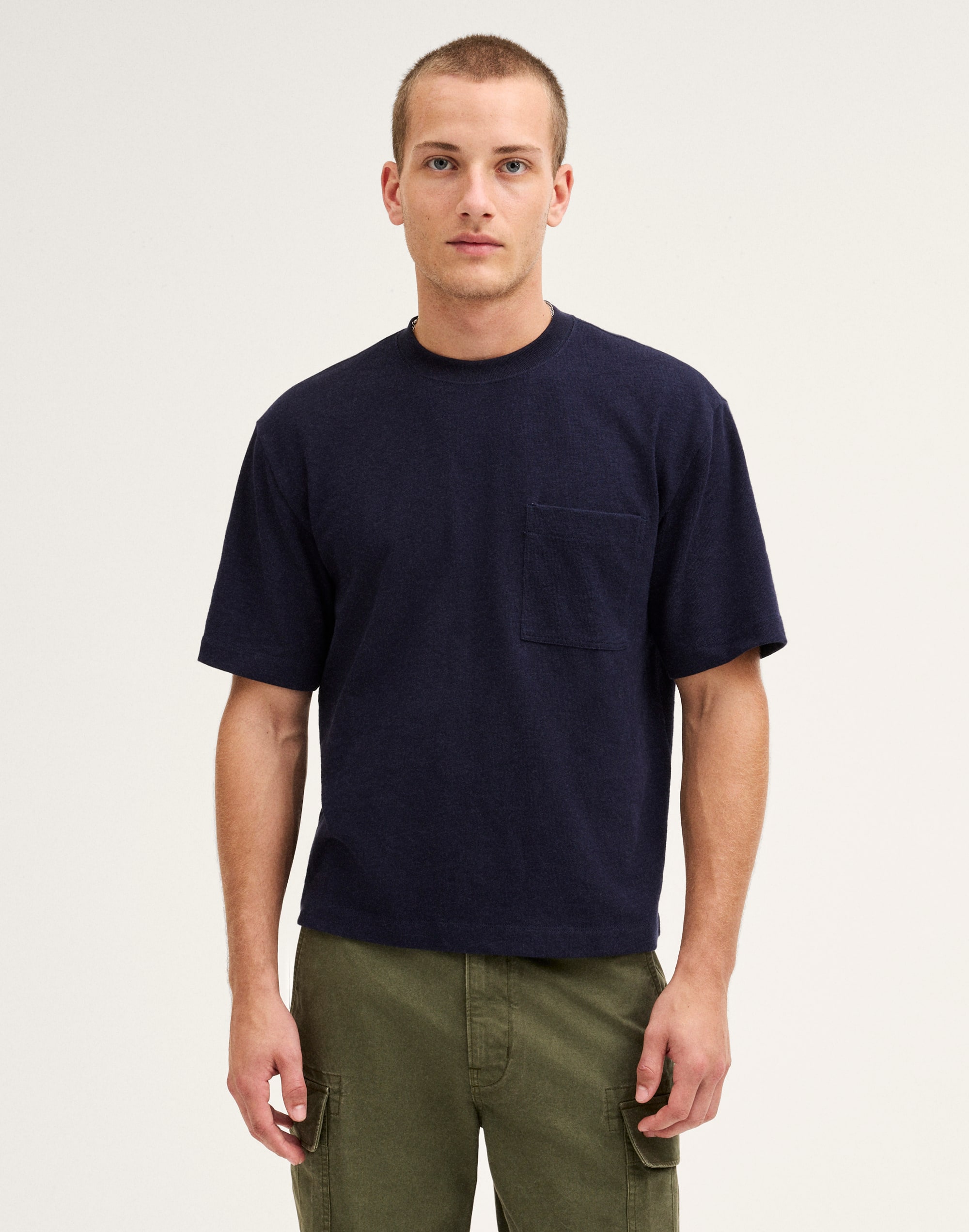 Boxy Pocket Tee in Weekend Slub
