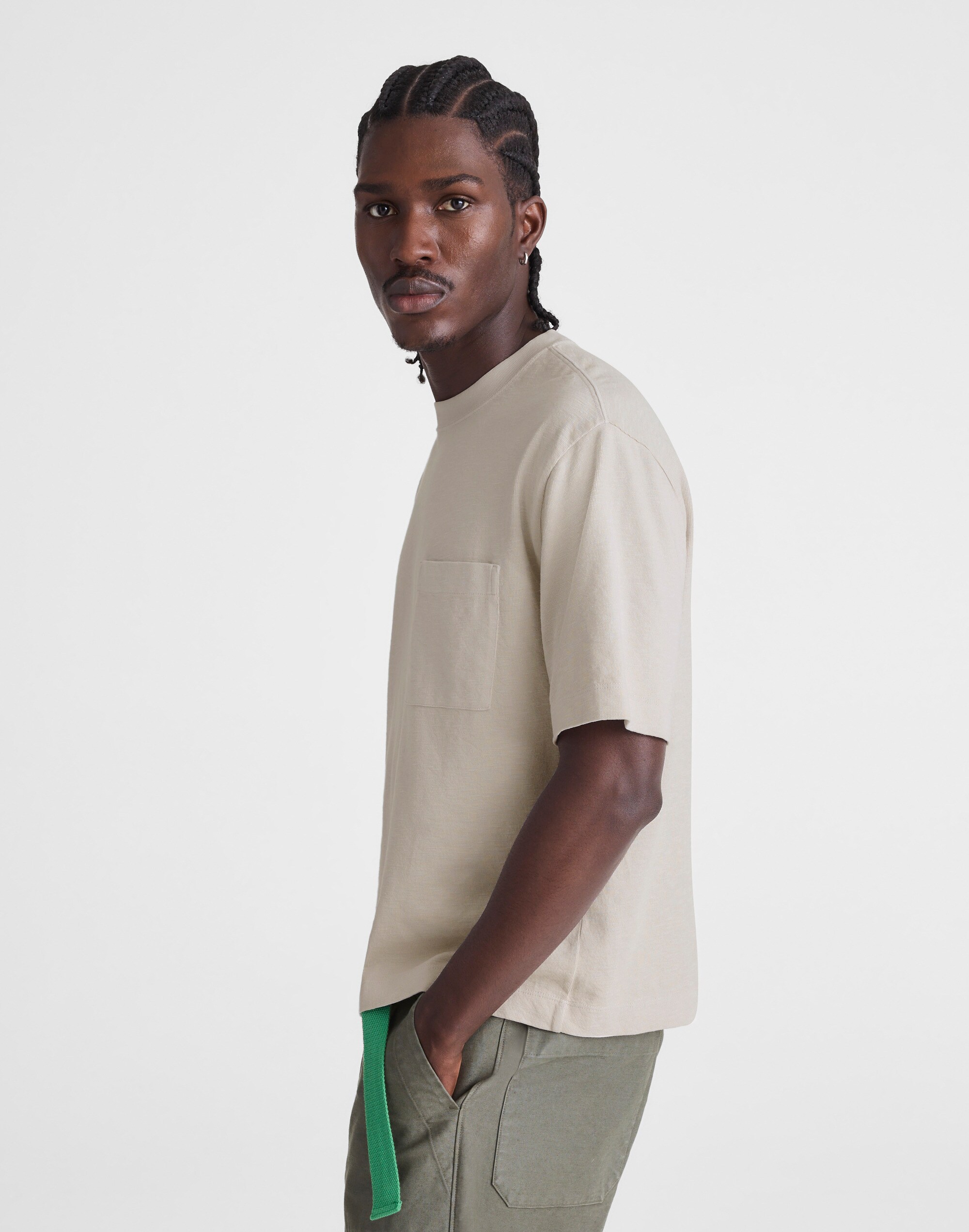 Boxy Pocket Tee in Weekend Slub