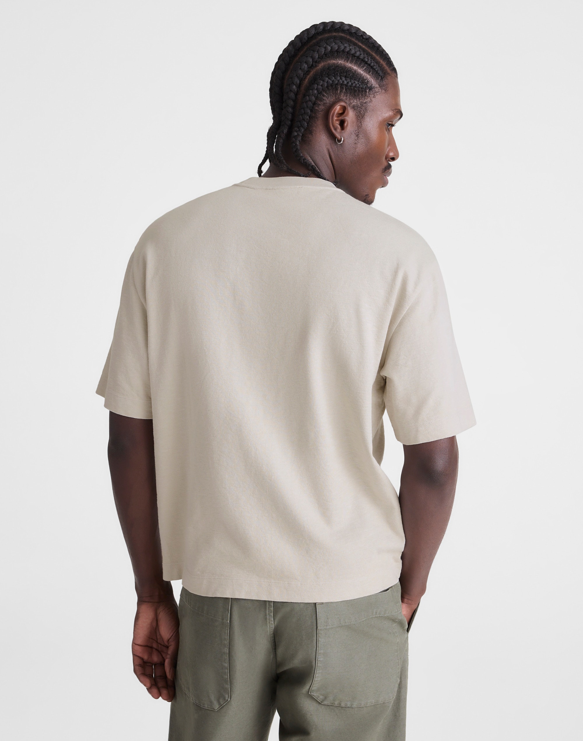 Boxy Pocket Tee in Weekend Slub