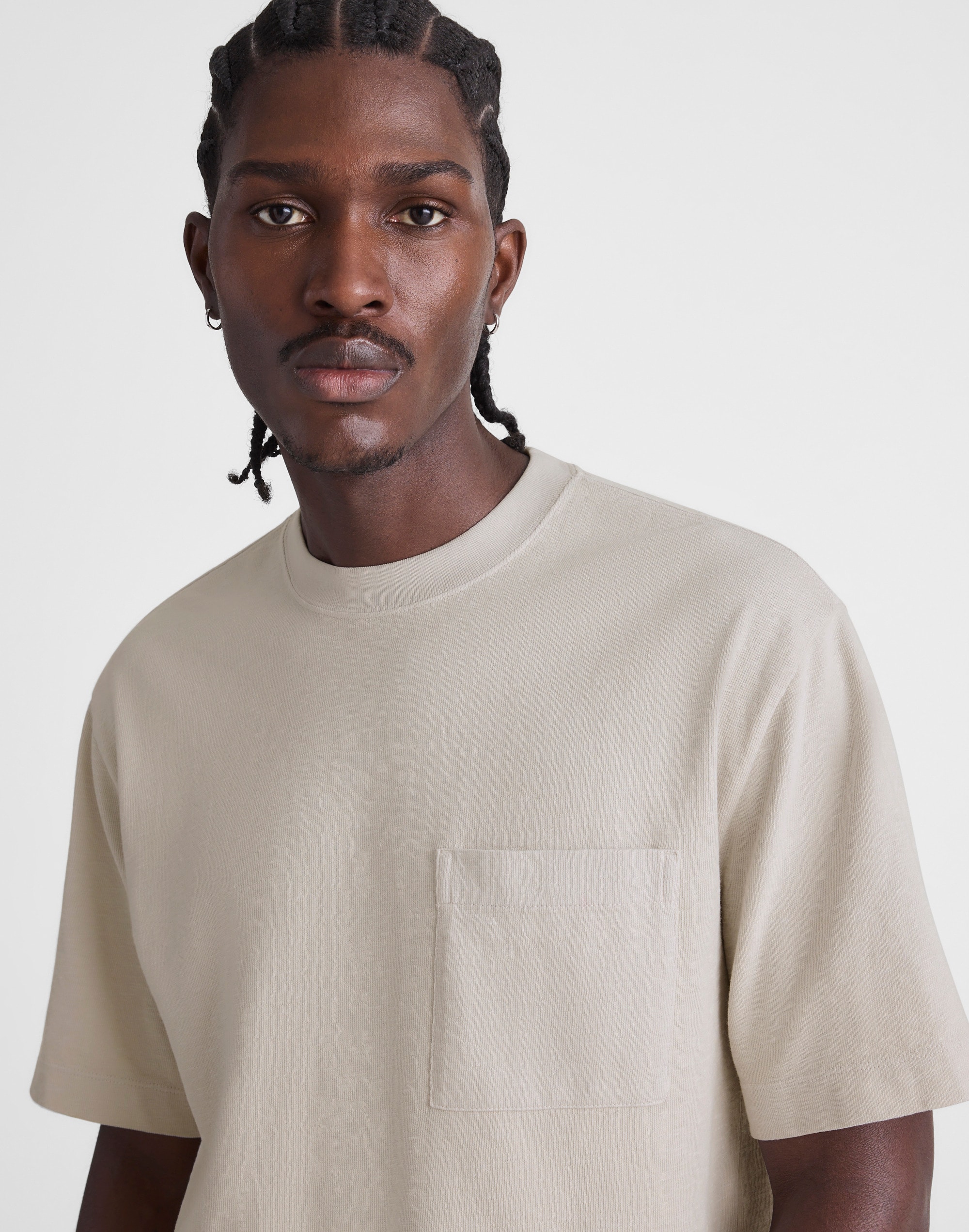 Boxy Pocket Tee in Weekend Slub