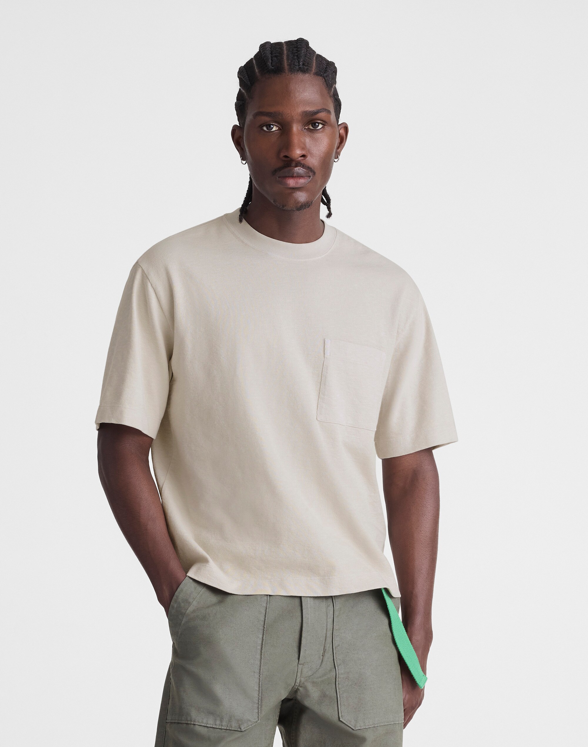 Boxy Pocket Tee in Weekend Slub