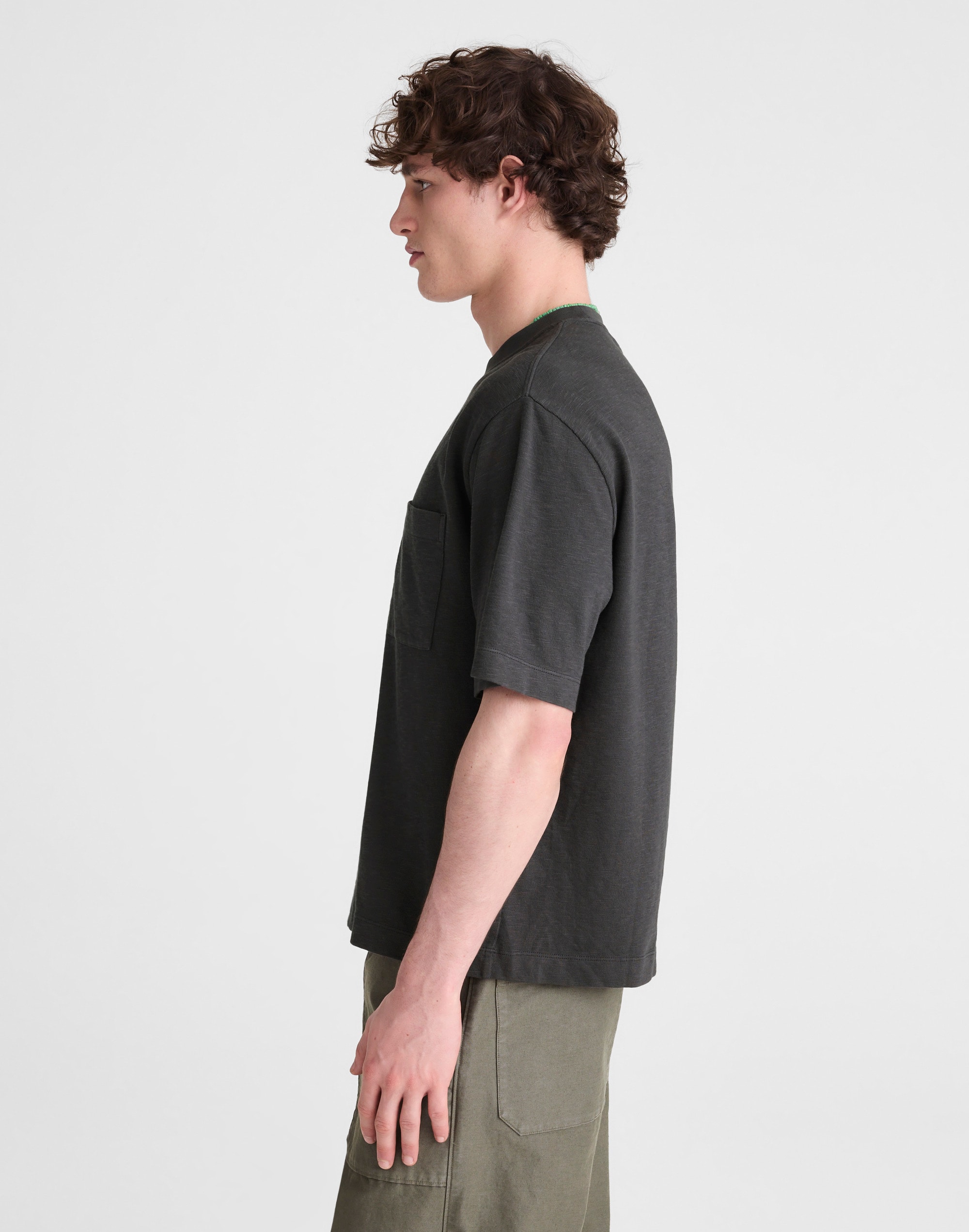 Boxy Pocket Tee in Weekend Slub