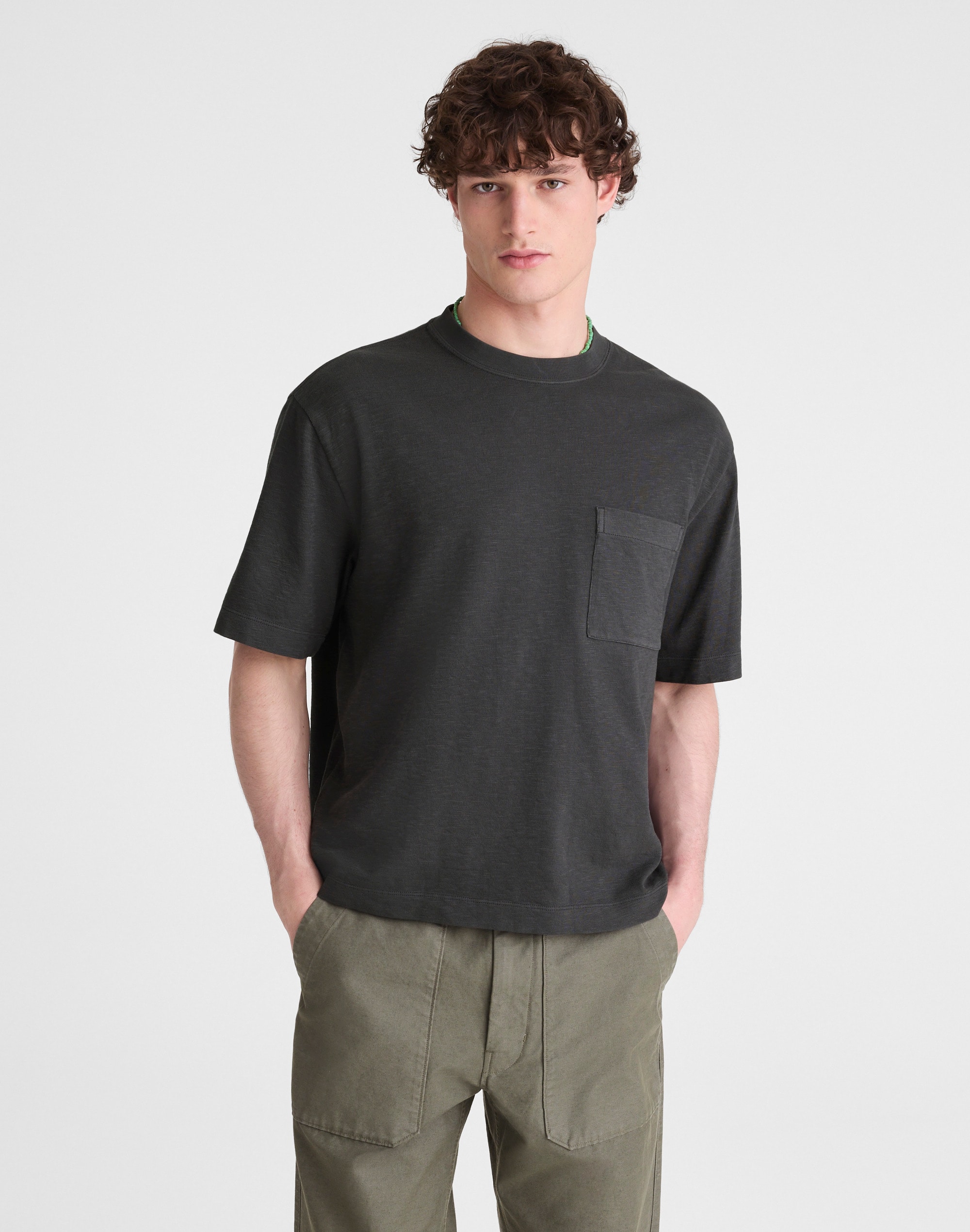 Boxy Pocket Tee in Weekend Slub