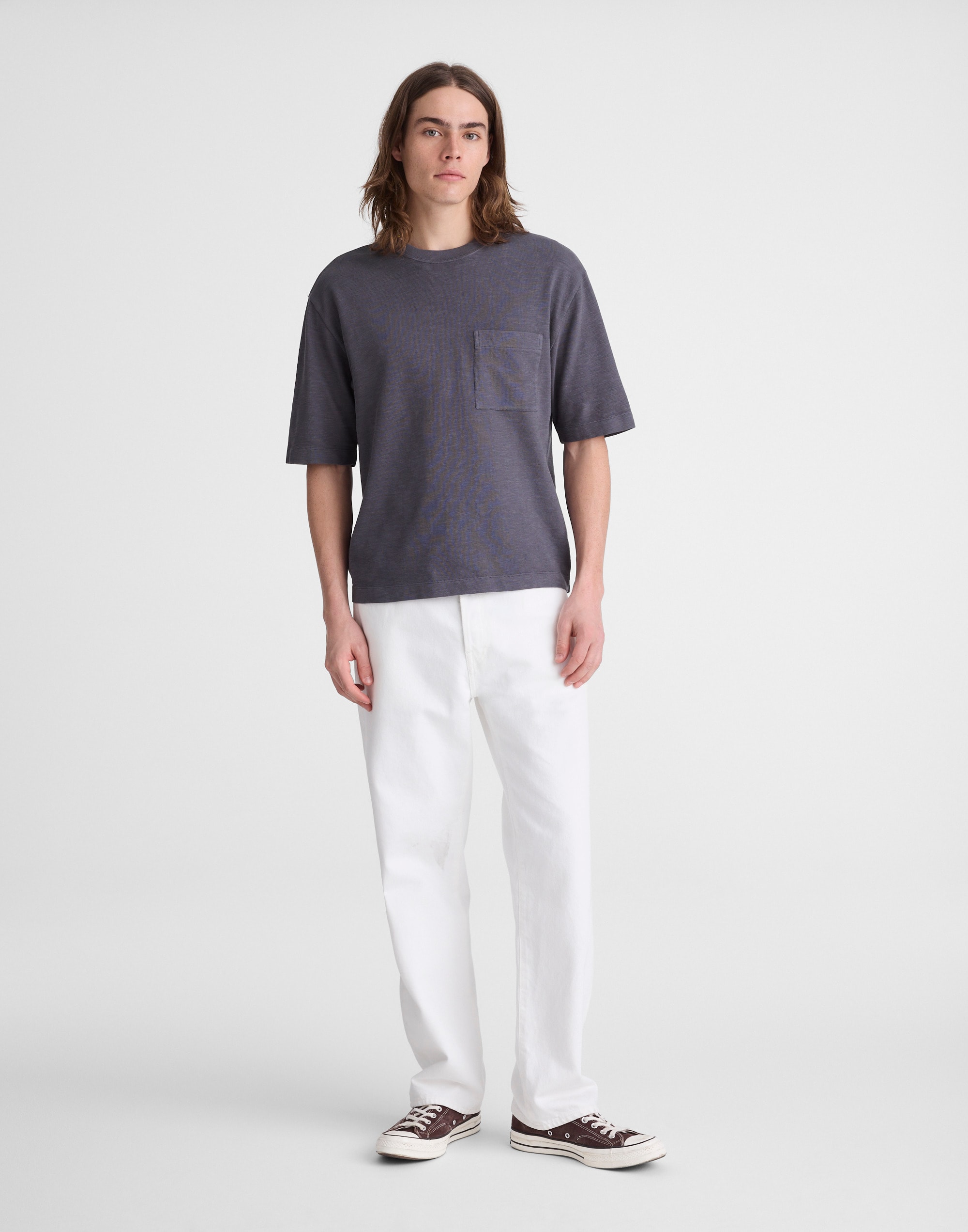 Boxy Slub Pocket Tee