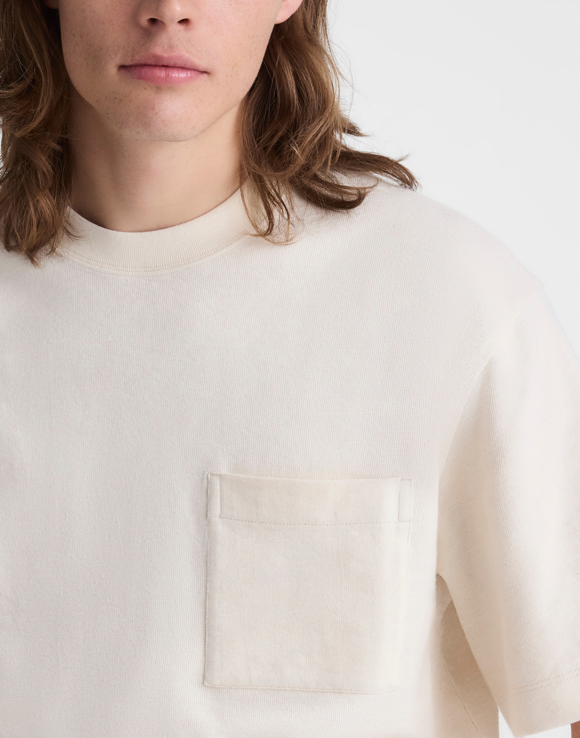 Boxy Slub Pocket Tee