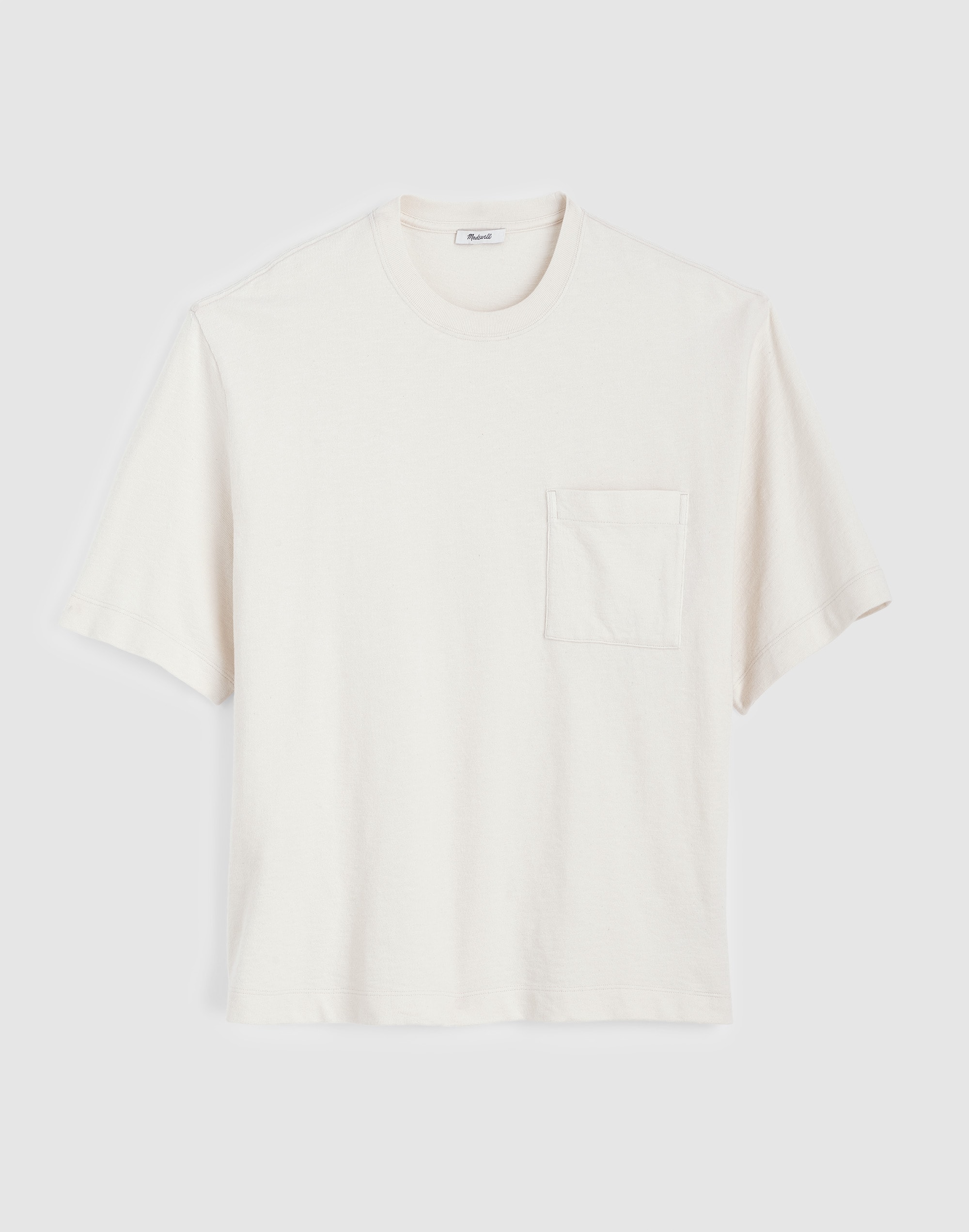 Boxy Slub Pocket Tee