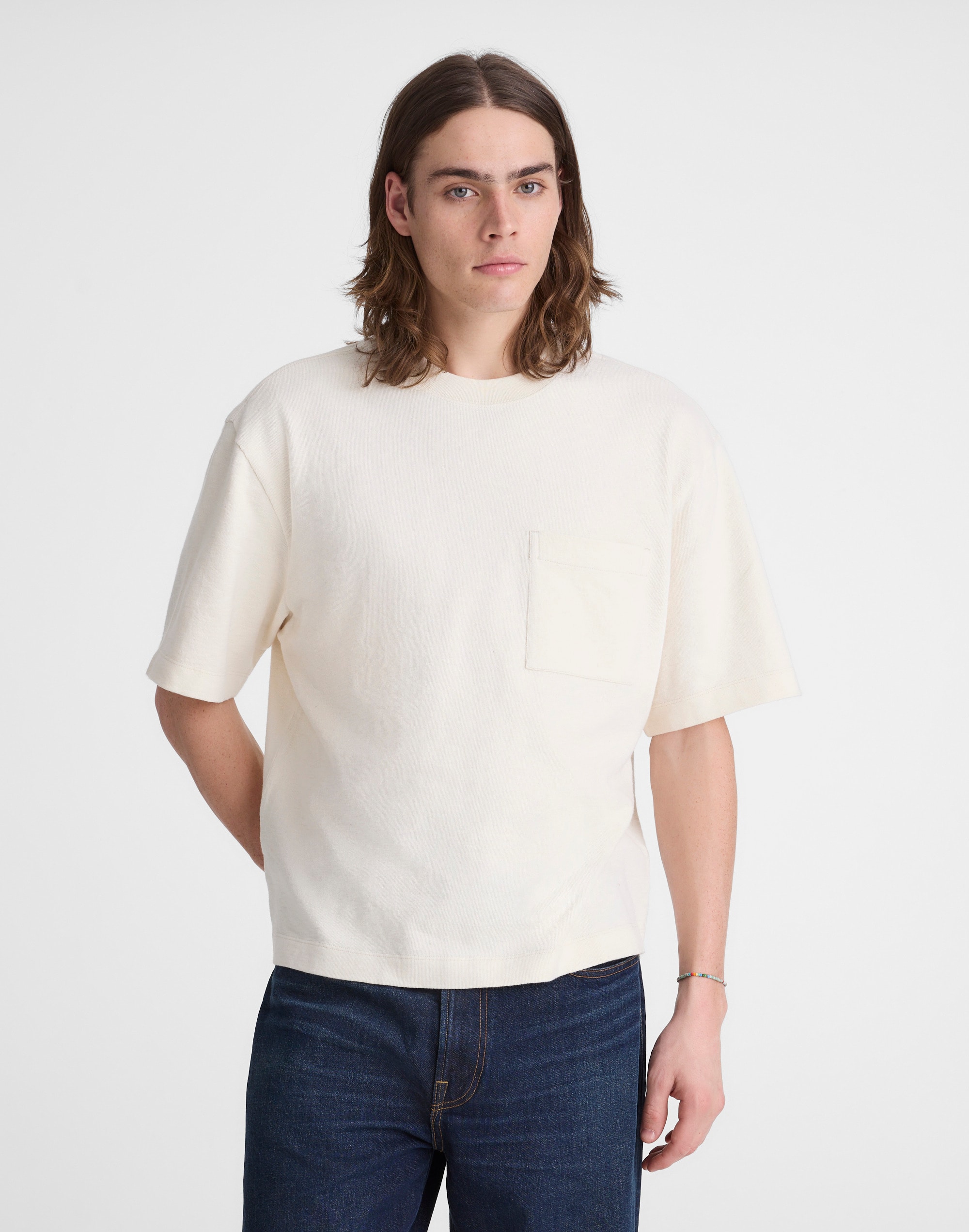 Boxy Slub Pocket Tee from Madewell - $50
