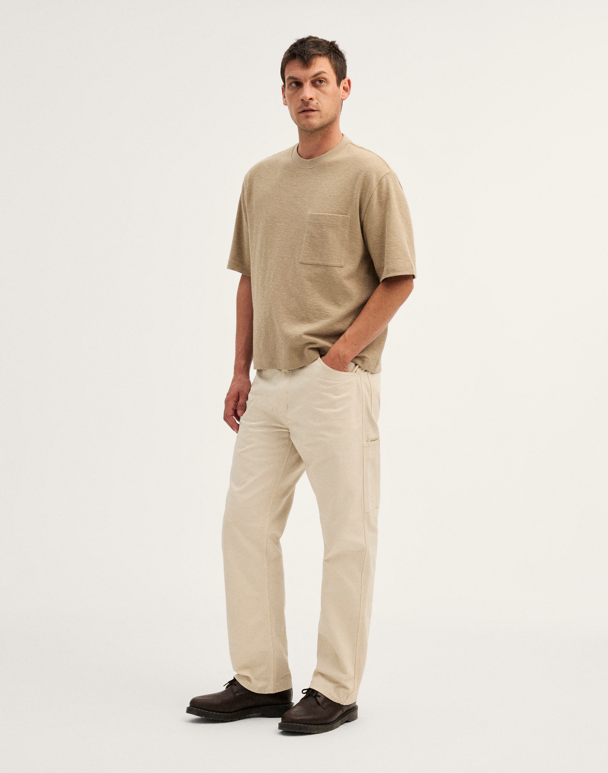 Boxy Pocket Tee in Weekend Slub