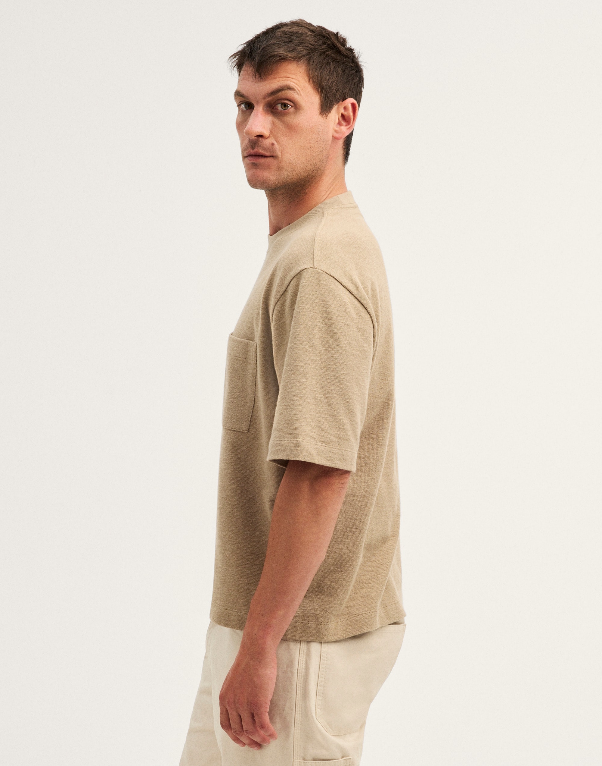 Boxy Pocket Tee in Weekend Slub