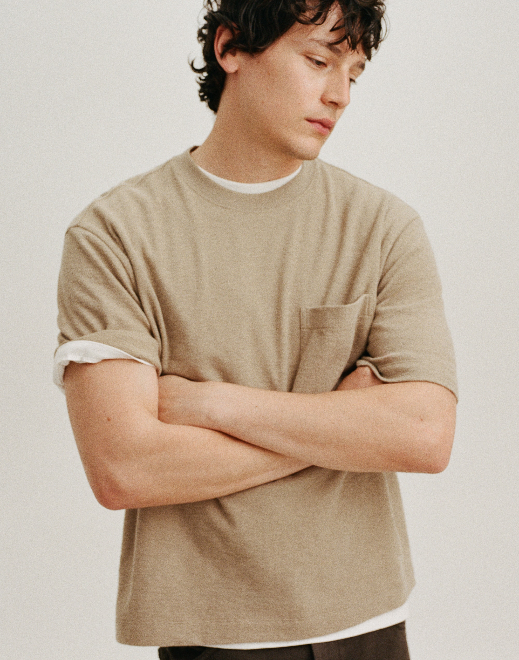 Boxy Pocket Tee in Weekend Slub