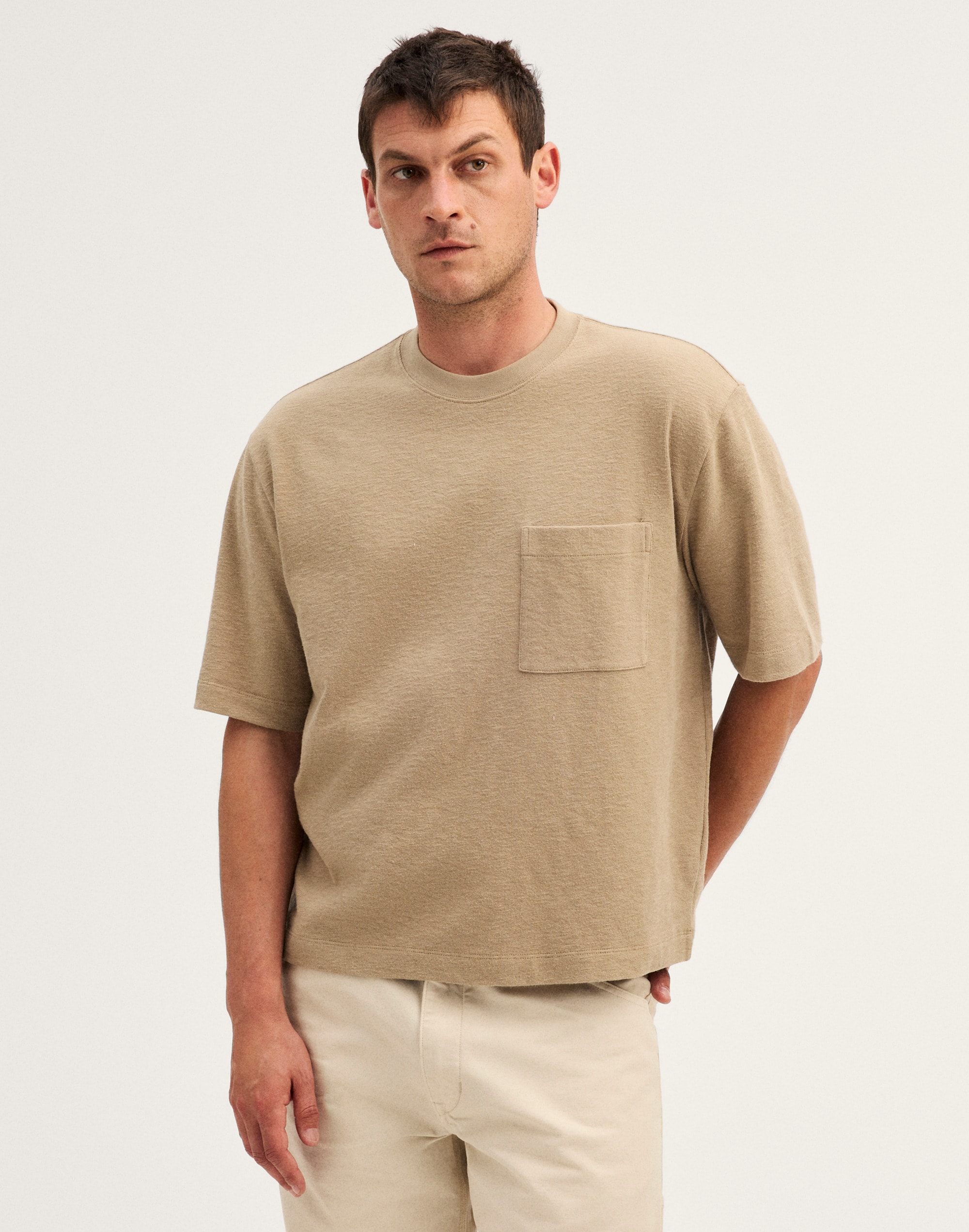 Boxy Pocket Tee in Weekend Slub