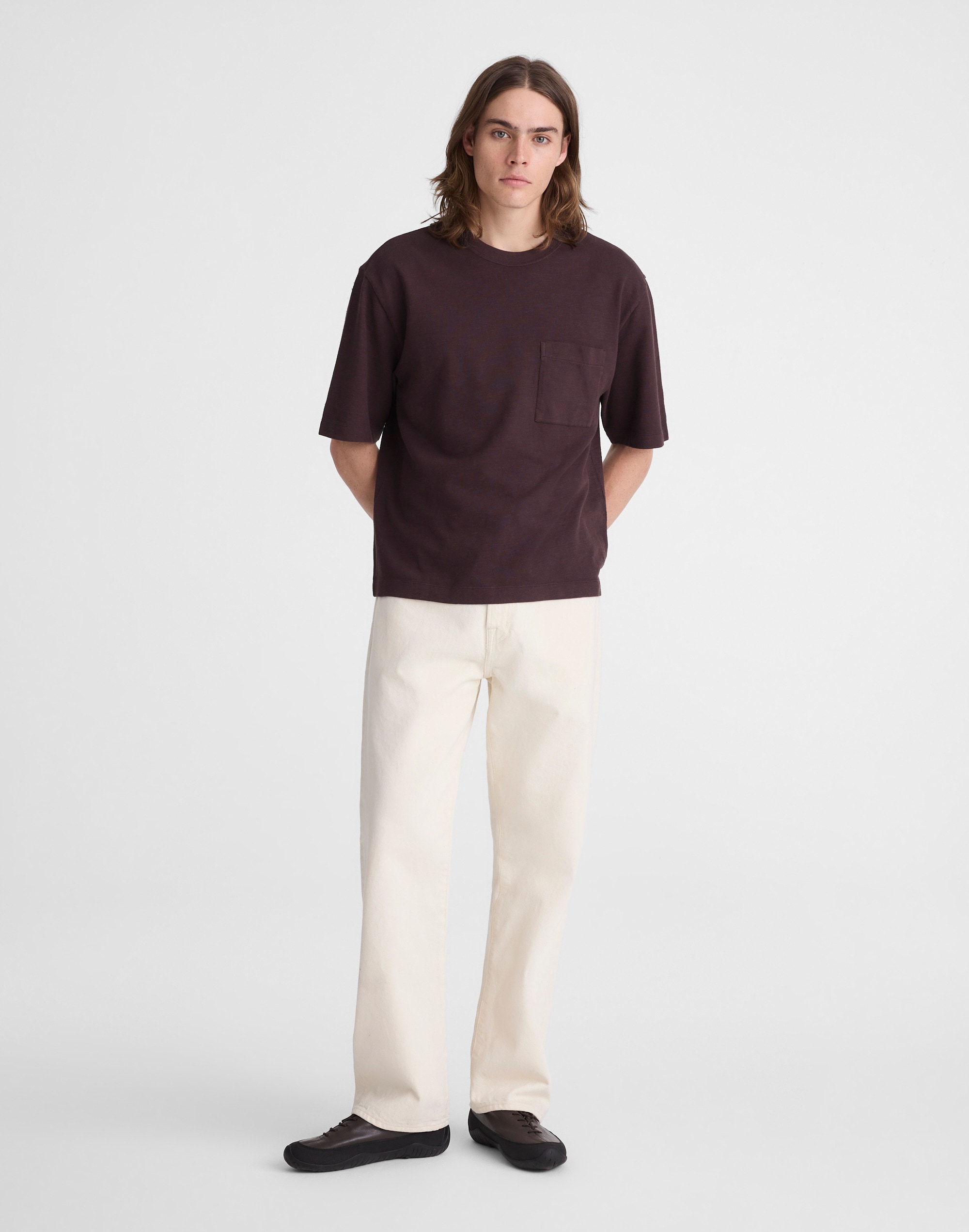 Boxy Slub Pocket Tee