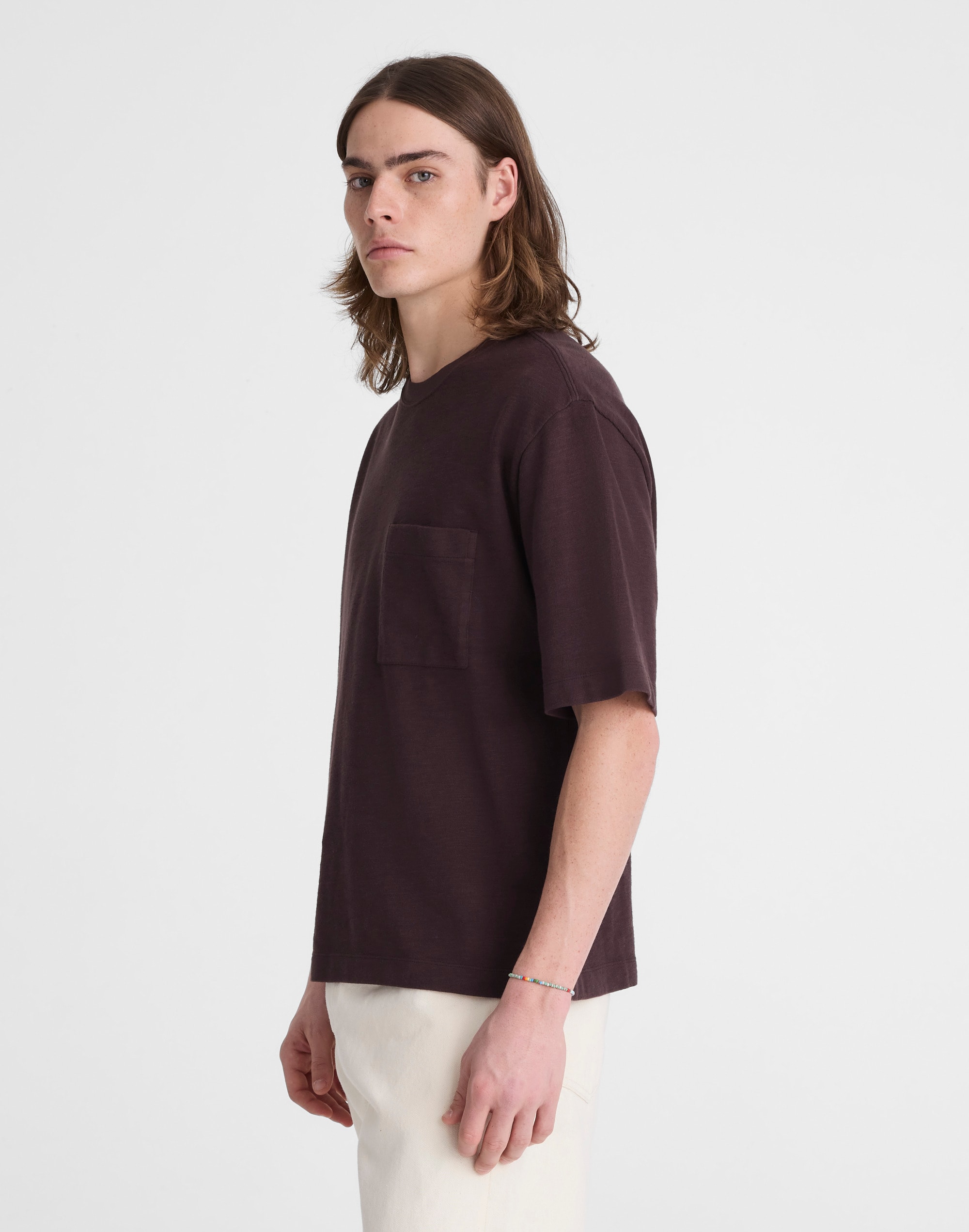 Boxy Slub Pocket Tee