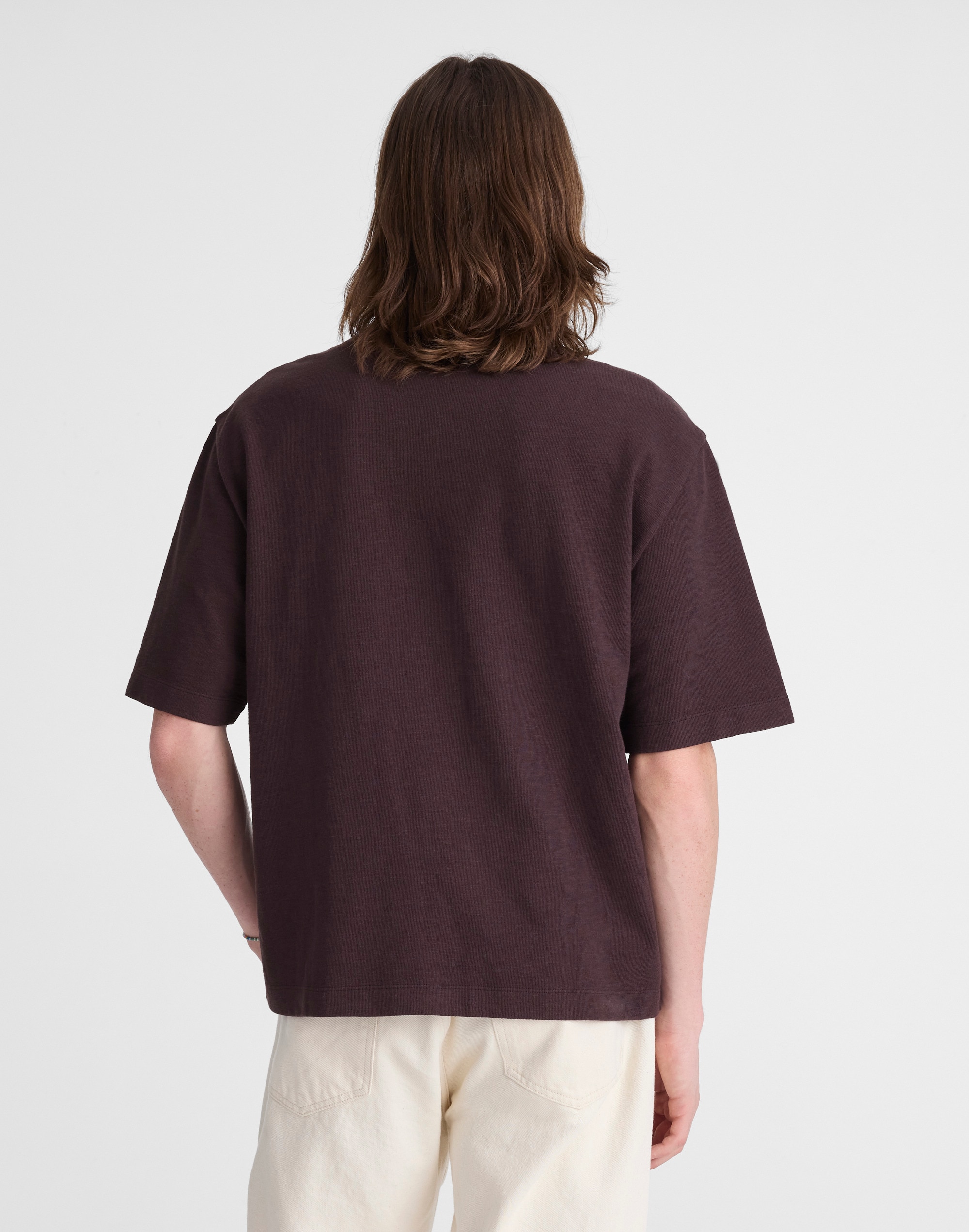 Boxy Slub Pocket Tee