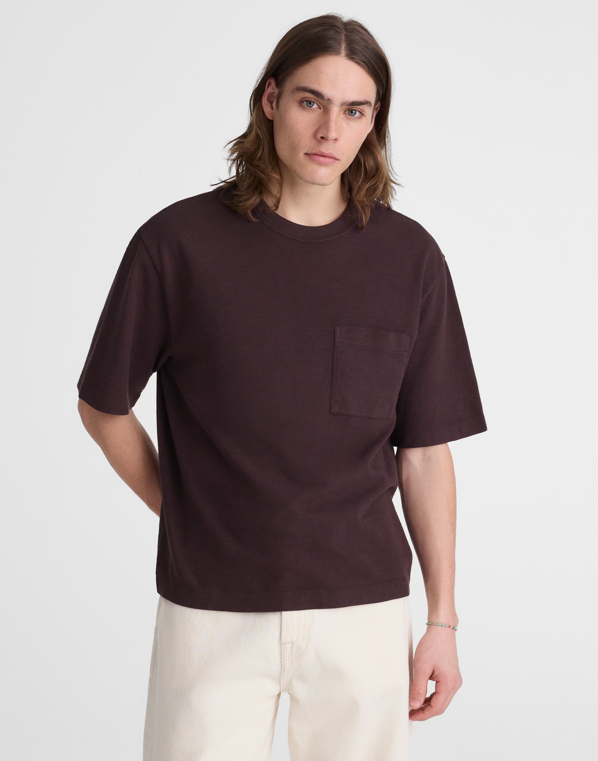 Boxy Slub Pocket Tee