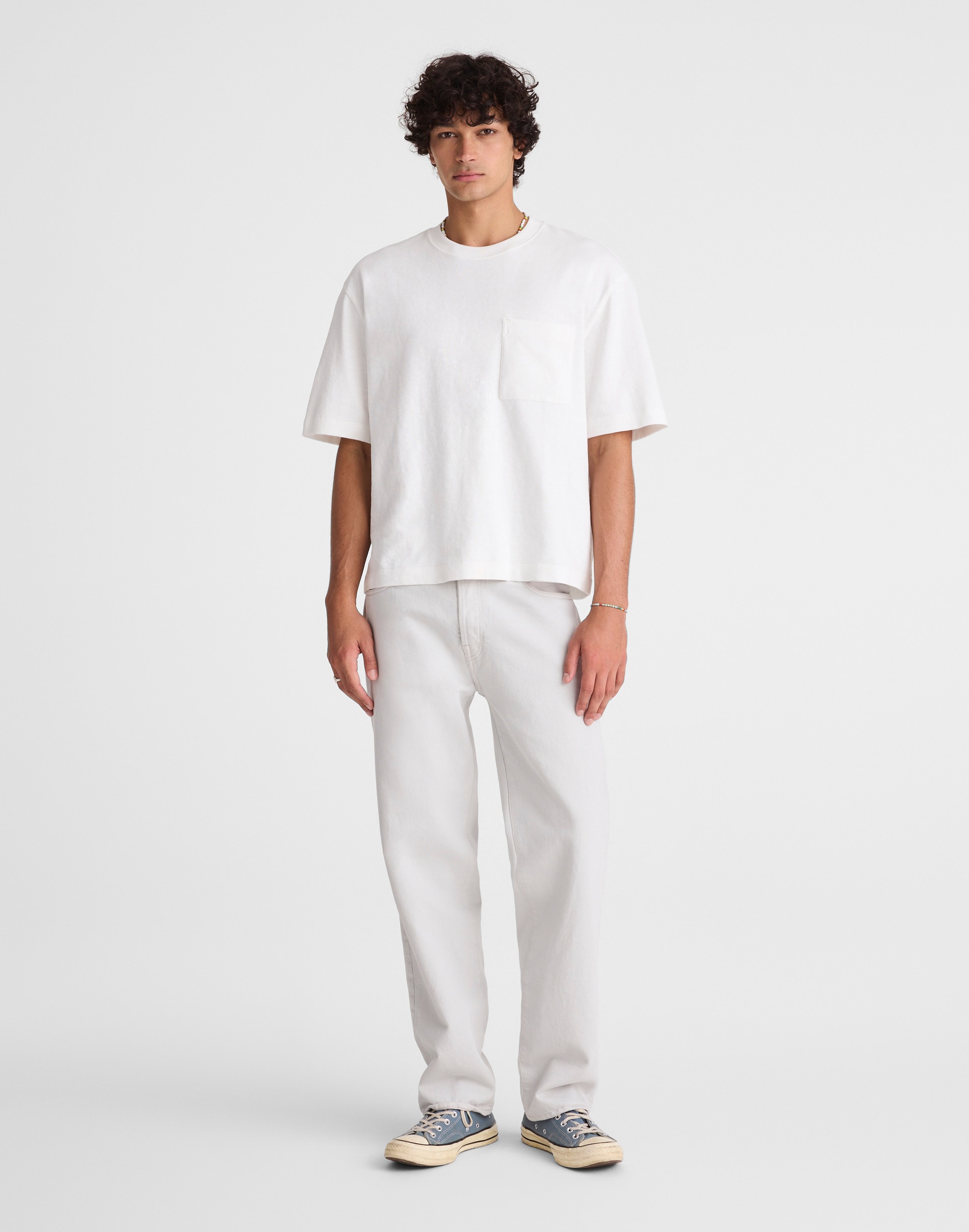 Boxy Pocket Tee in Weekend Slub