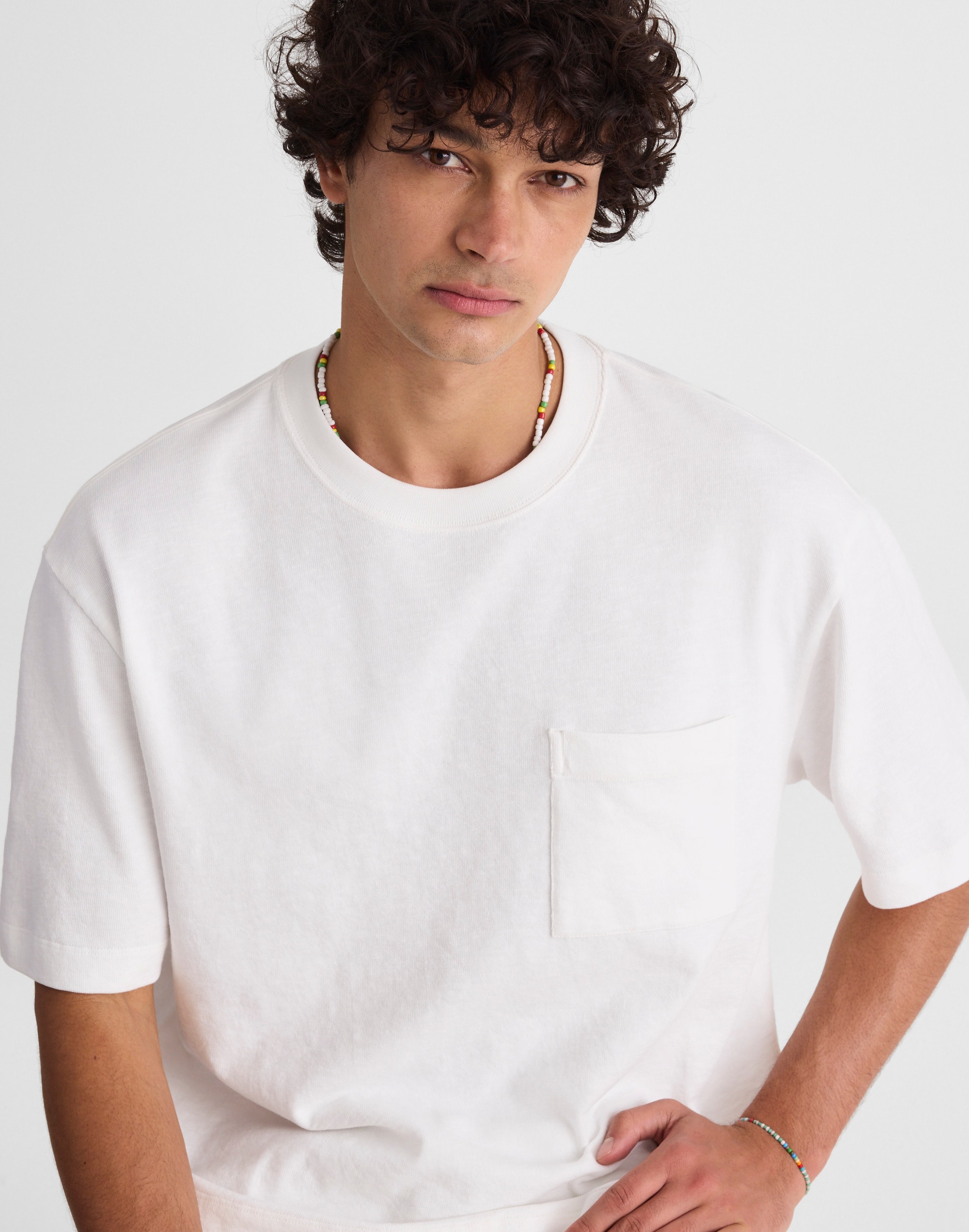 Boxy Pocket Tee in Weekend Slub