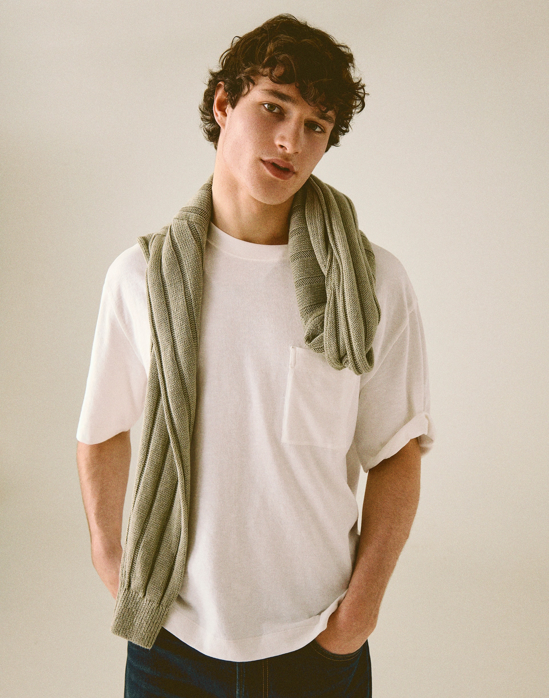 Boxy Pocket Tee in Weekend Slub