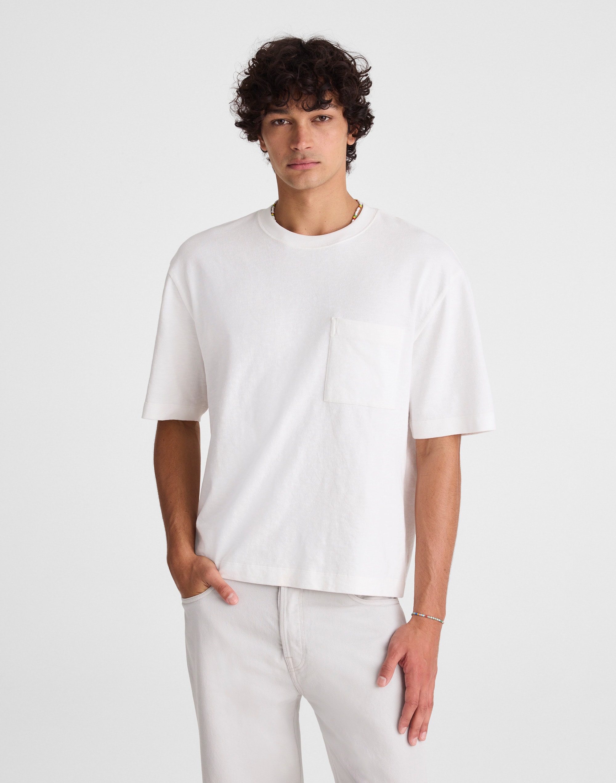 Boxy Pocket Tee in Weekend Slub