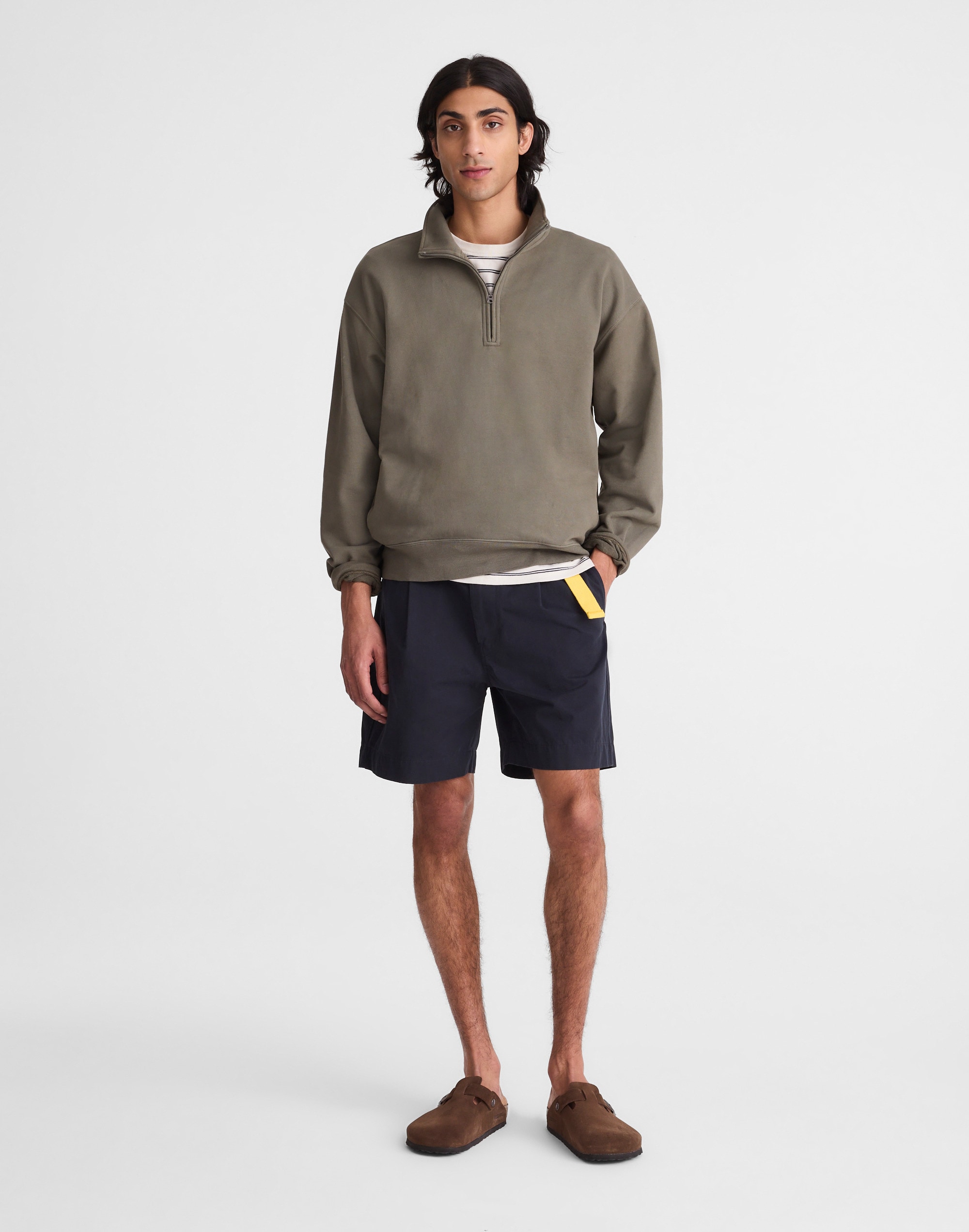 Quarter-Zip Sweatshirt in Loopback Terry