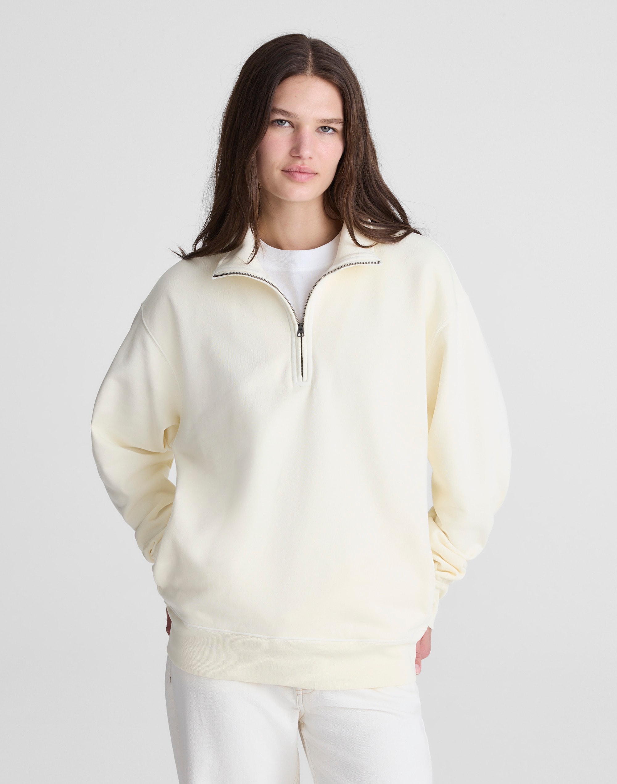 Quarter-Zip Sweatshirt in Loopback Terry