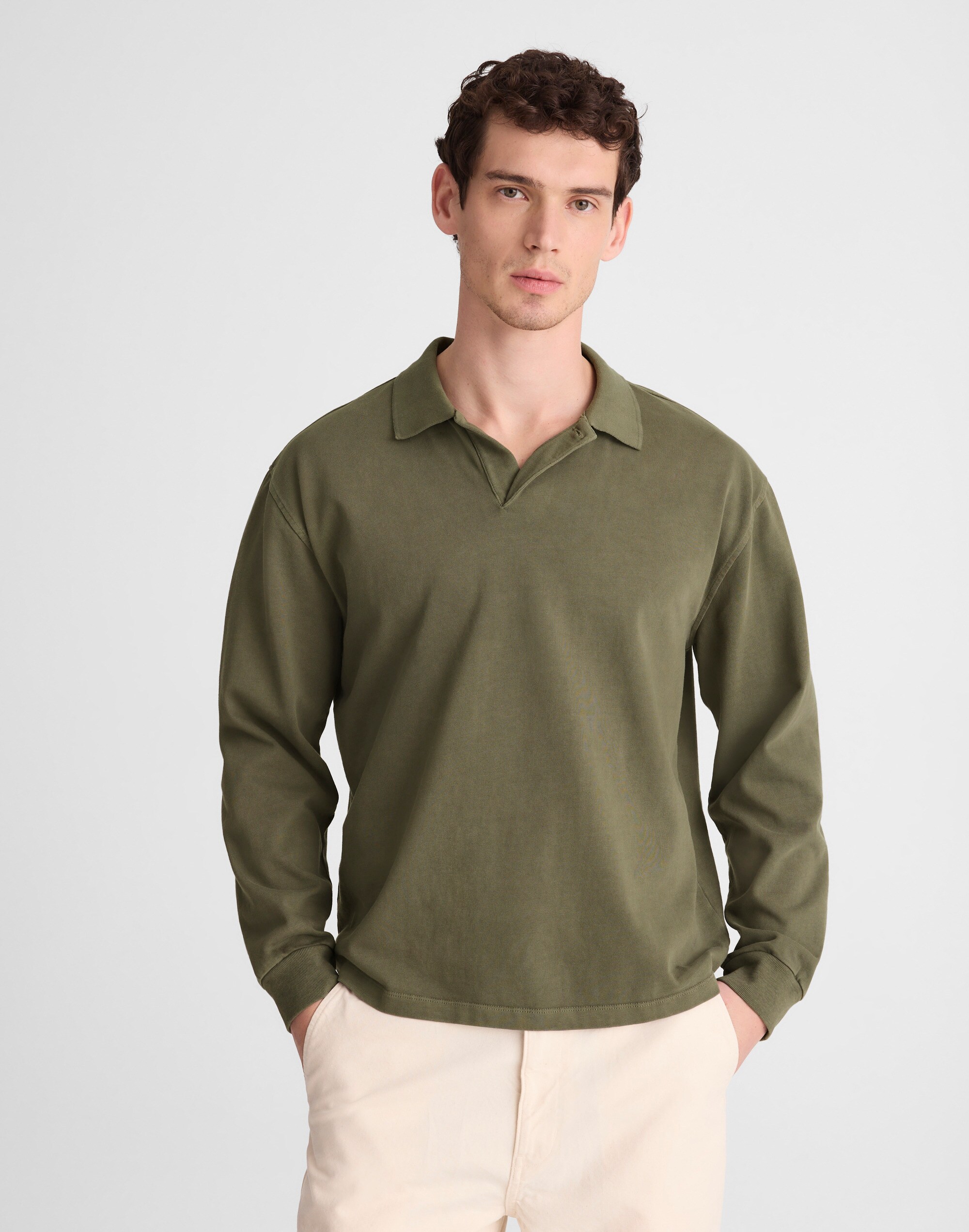 Compact-Knit Sweater Polo