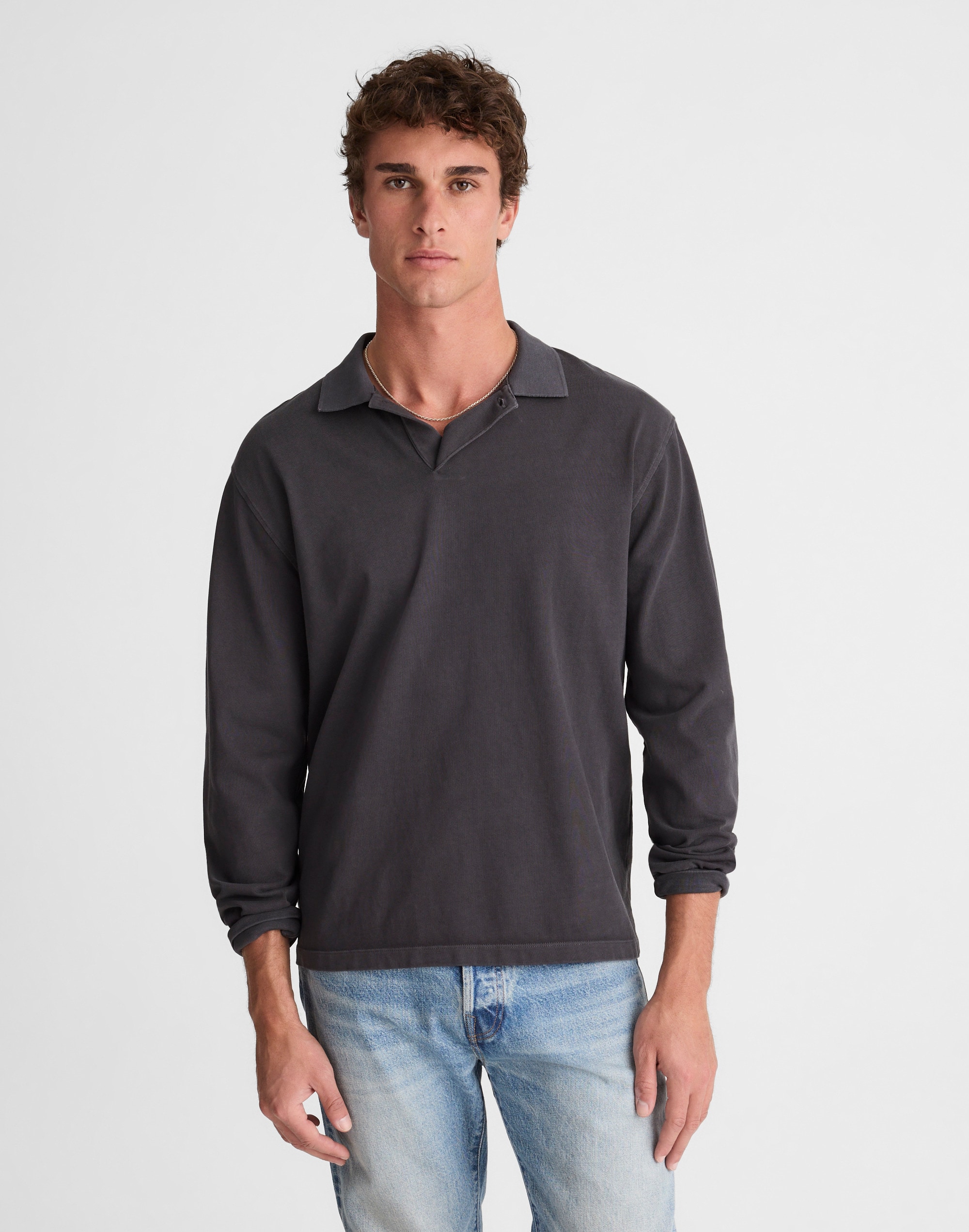 Compact-Knit Sweater Polo
