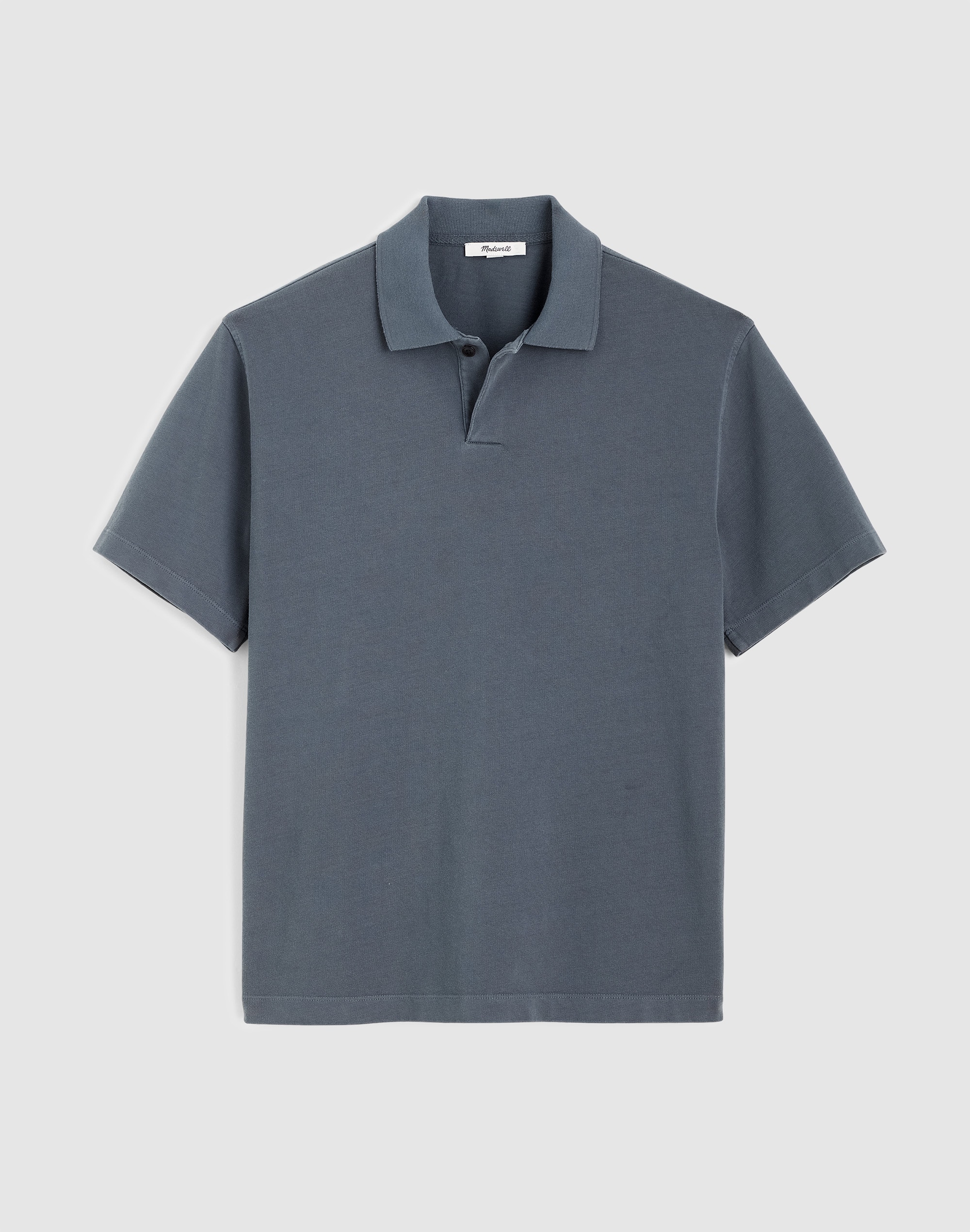 Short-Sleeve Compact-Knit Polo