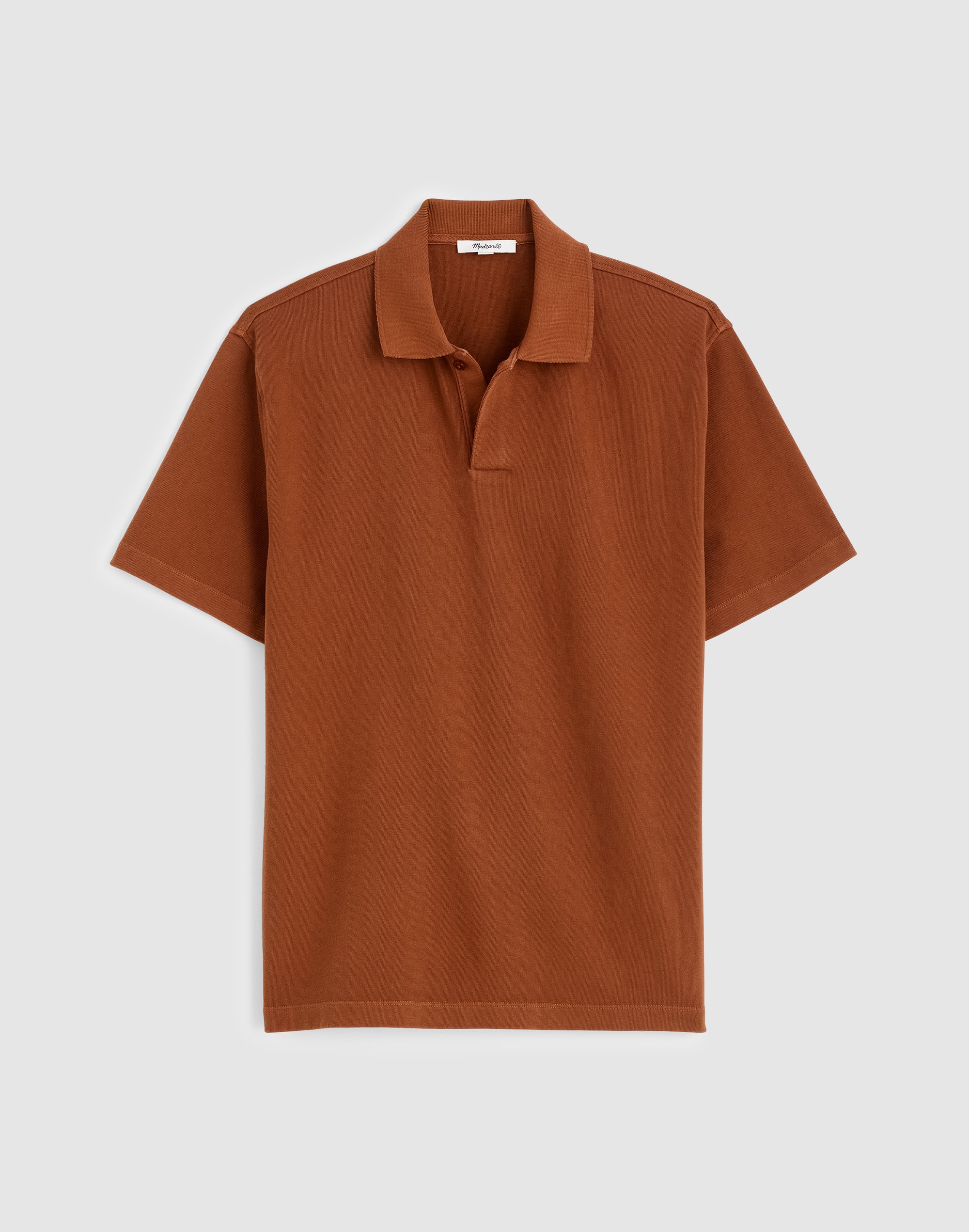 Short-Sleeve Compact-Knit Polo