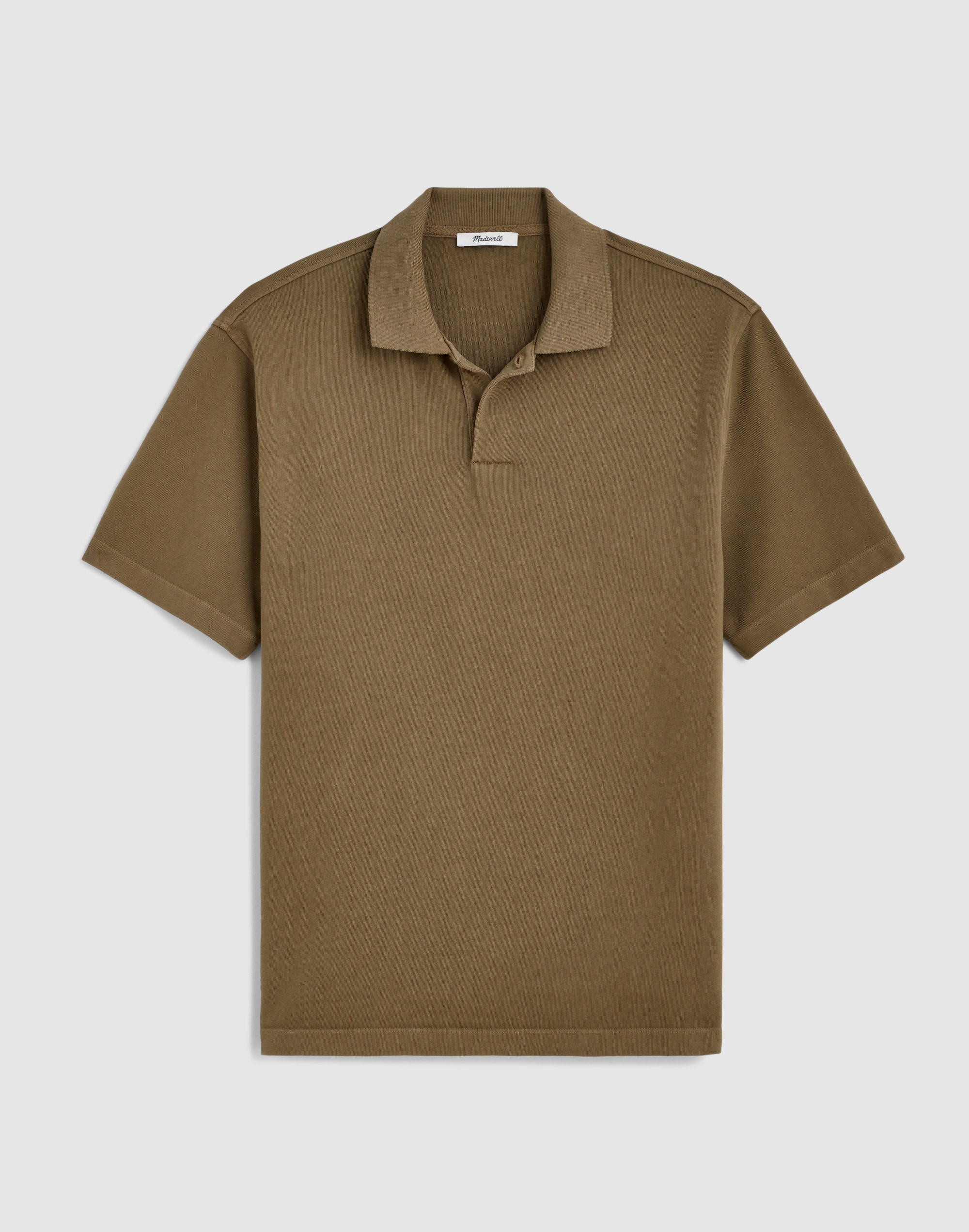 Short-Sleeve Compact-Knit Polo