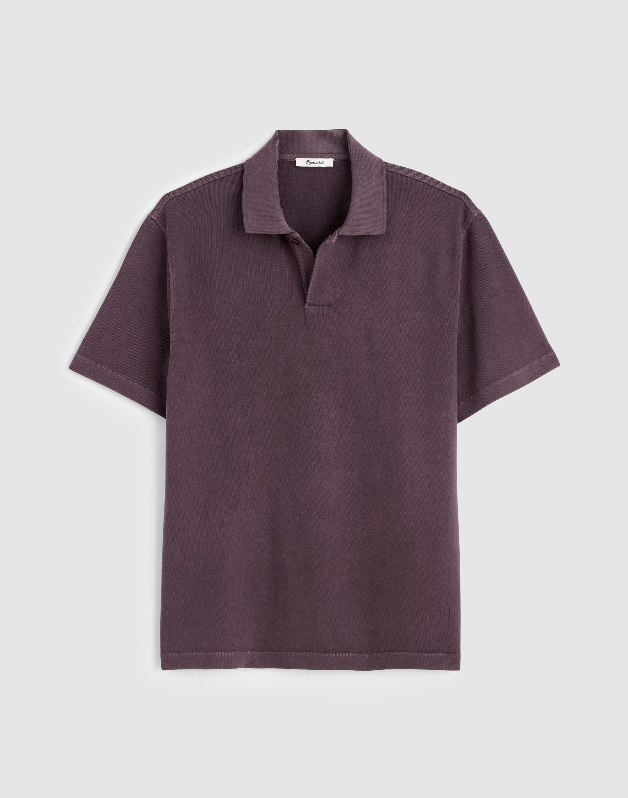 Short-Sleeve Compact-Knit Polo