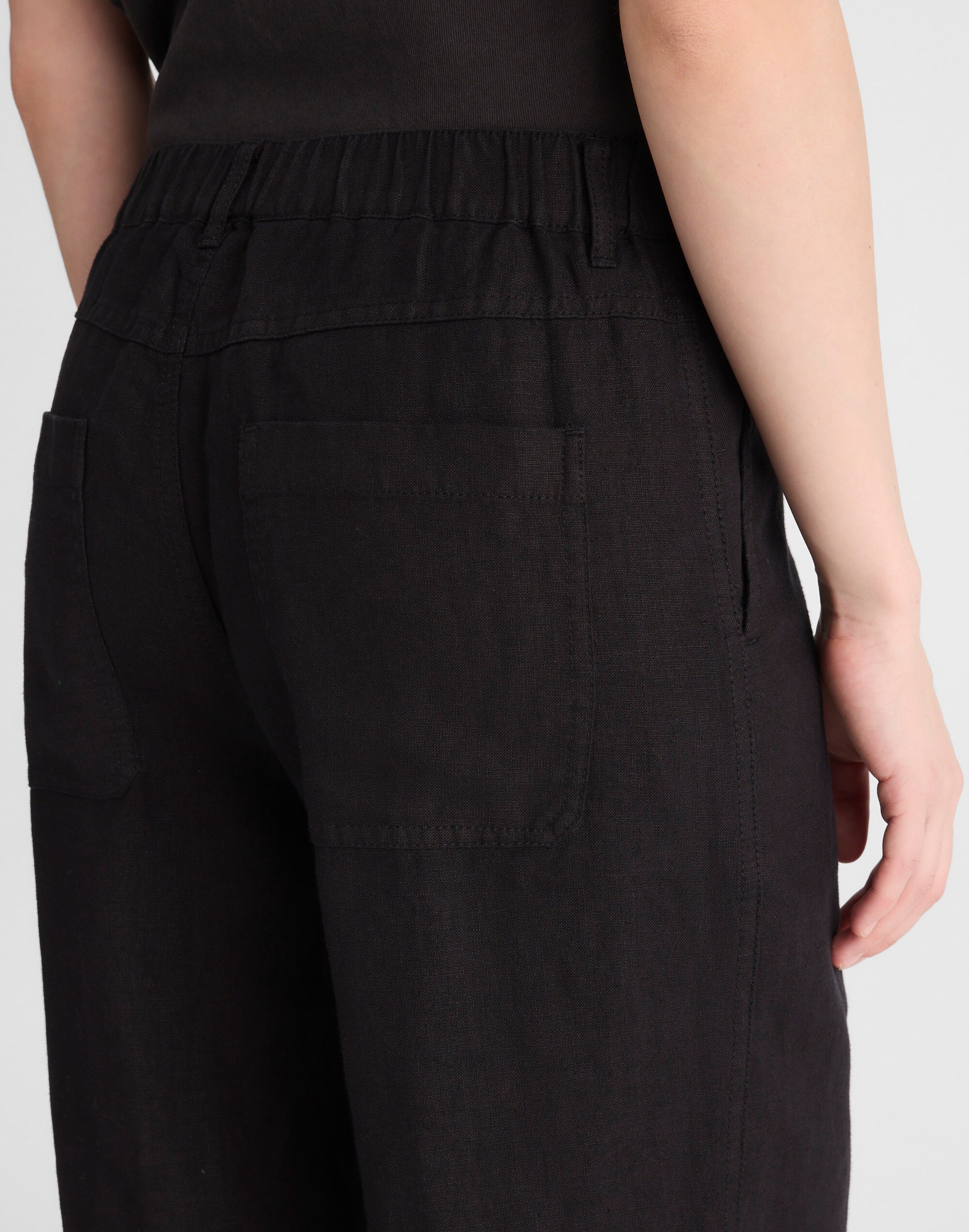 The Zoe Relaxed Straight Pant in 100% Linen