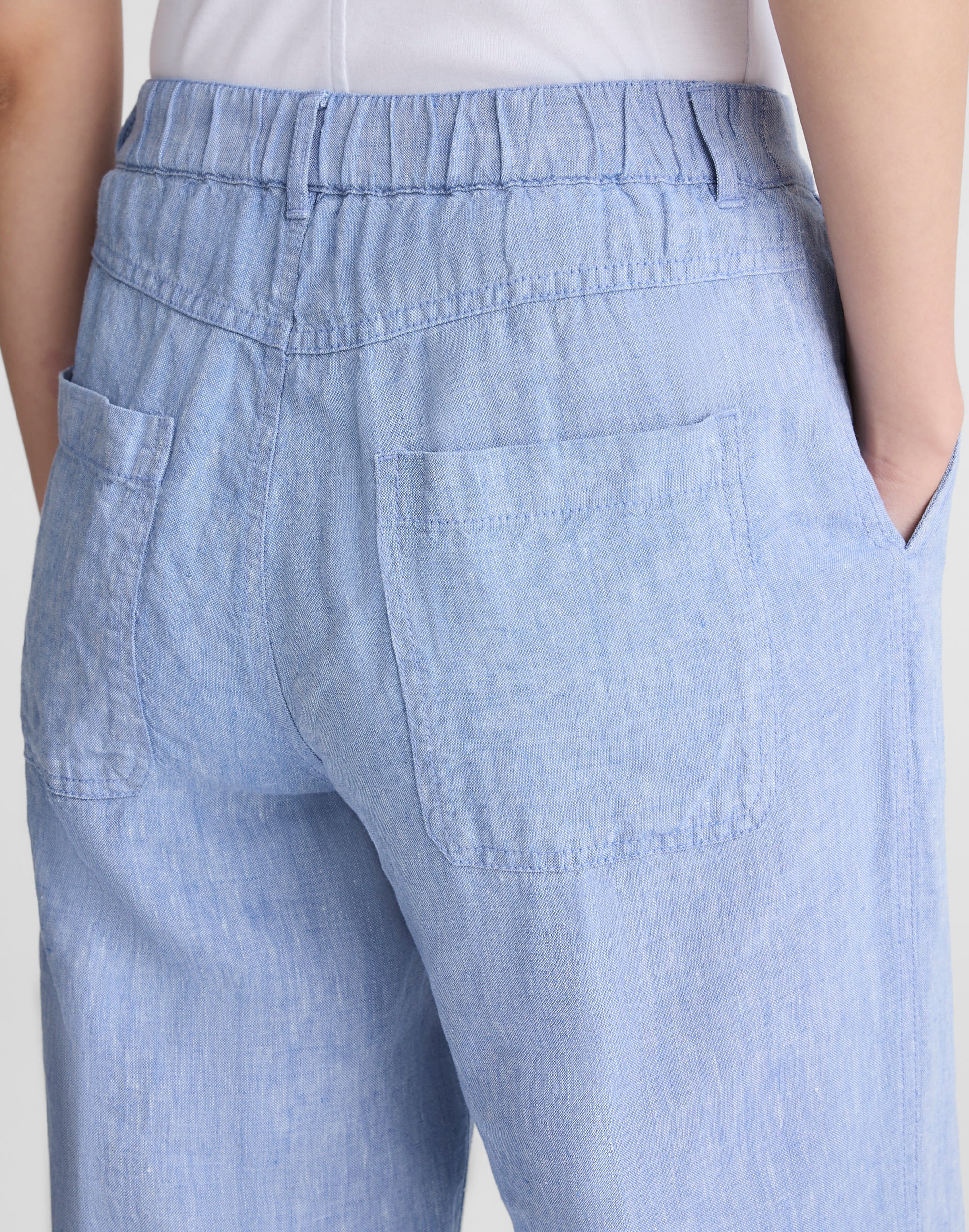 The Zoe Relaxed Straight Pant in 100% Linen