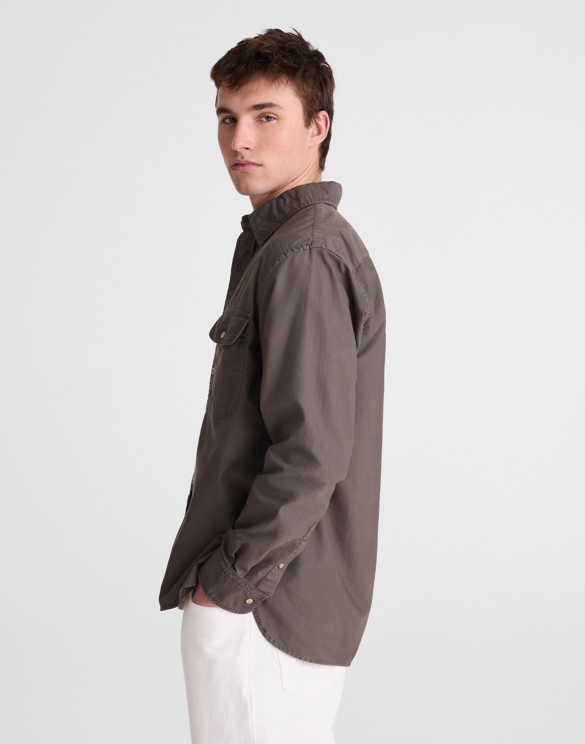 Single-Pocket Shirt in Allday Oxford