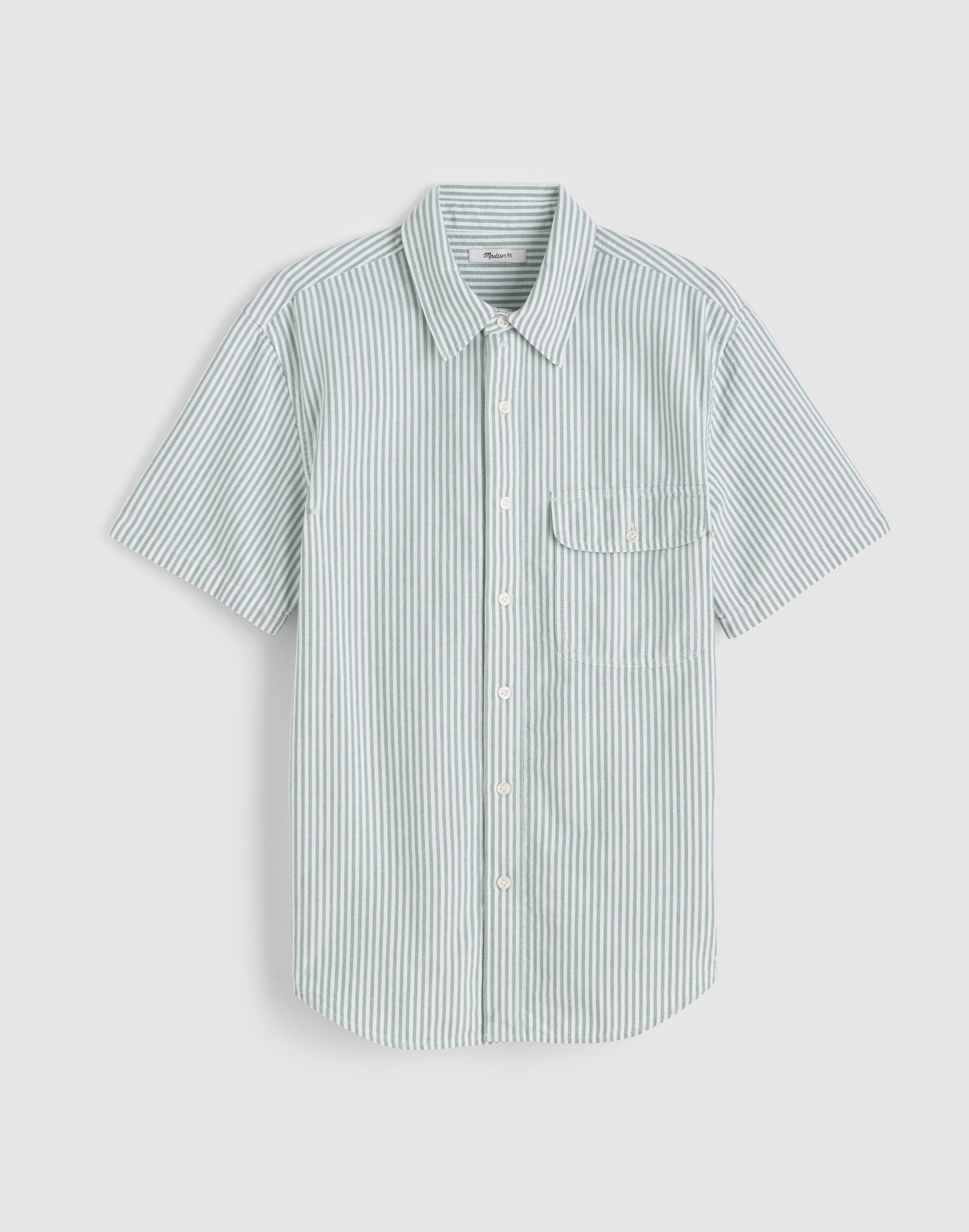 Short-Sleeve Single-Pocket Shirt in Allday Oxford